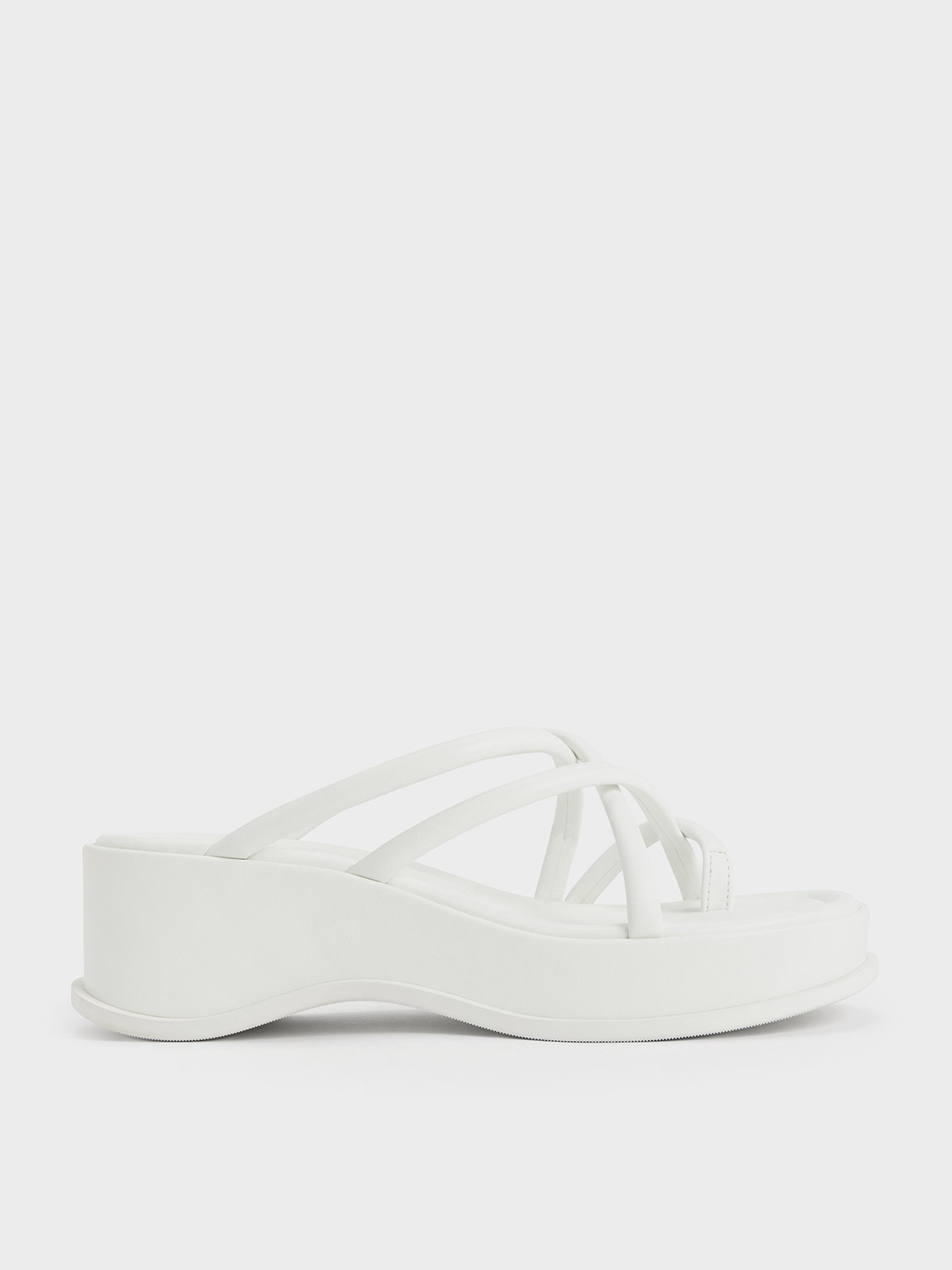 Charles & Keith - Strappy Tubular Wedge Sandals