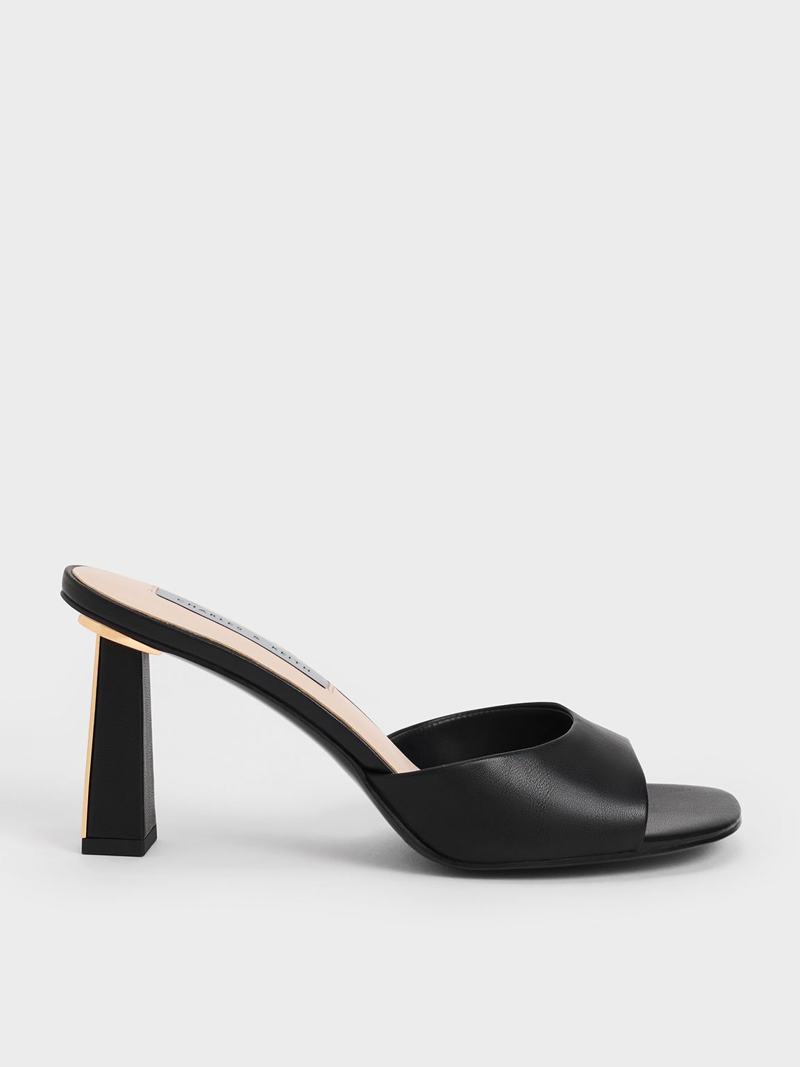 Charles & Keith - Geometric Heeled Mules