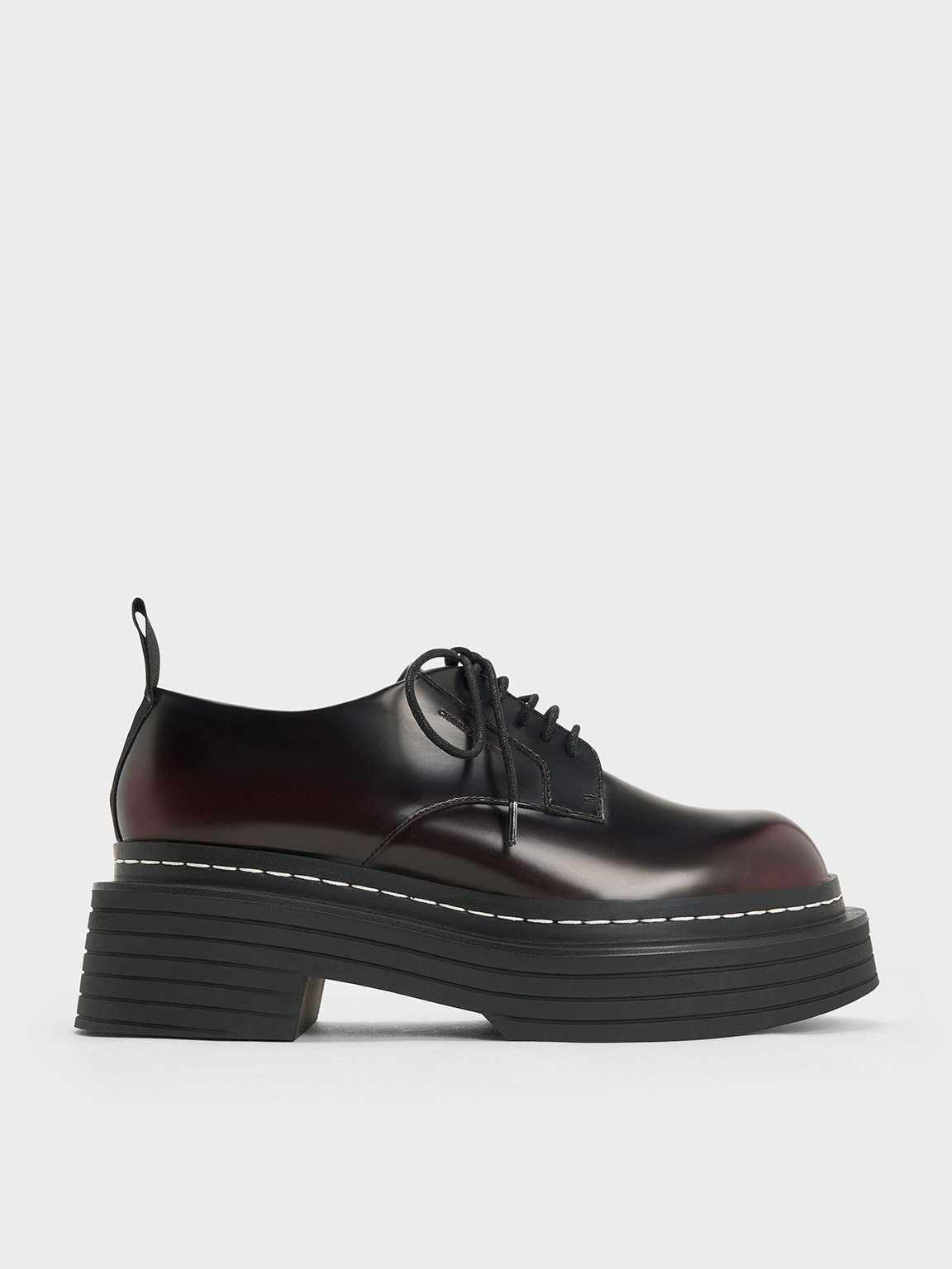 Charles & Keith - Lace-Up Plattform Derbys