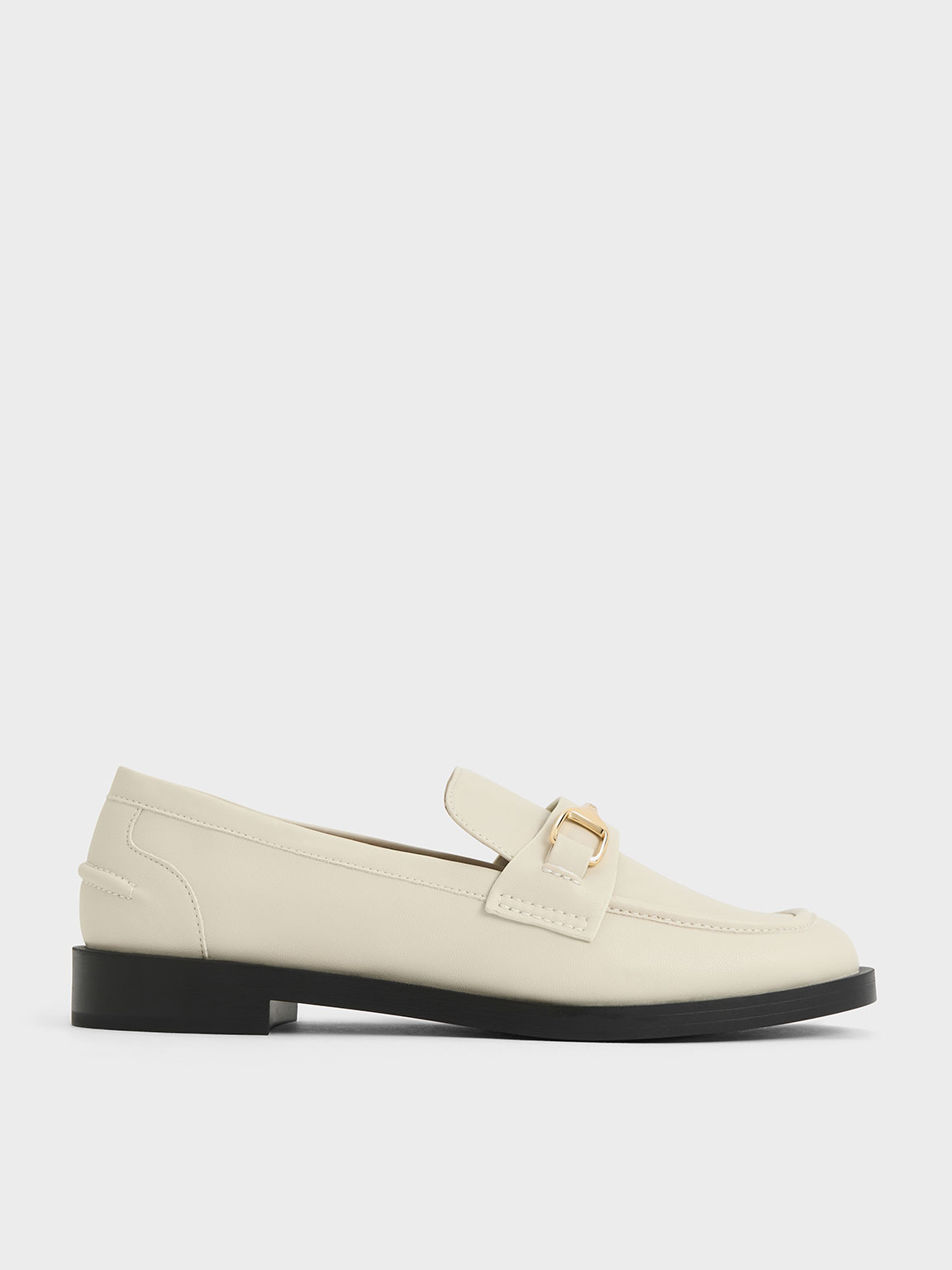 Charles & Keith - Leslie Metallic-Accent Loafers