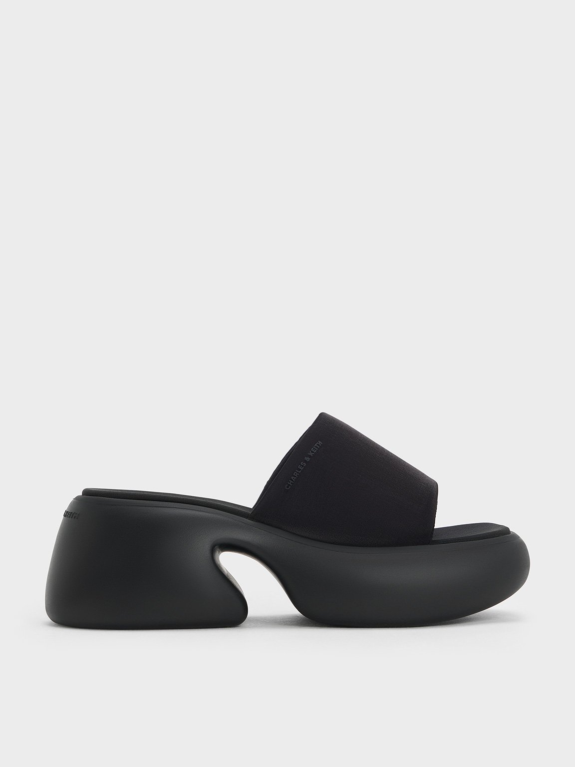 Charles & Keith - Baxie Silk Platform Mules