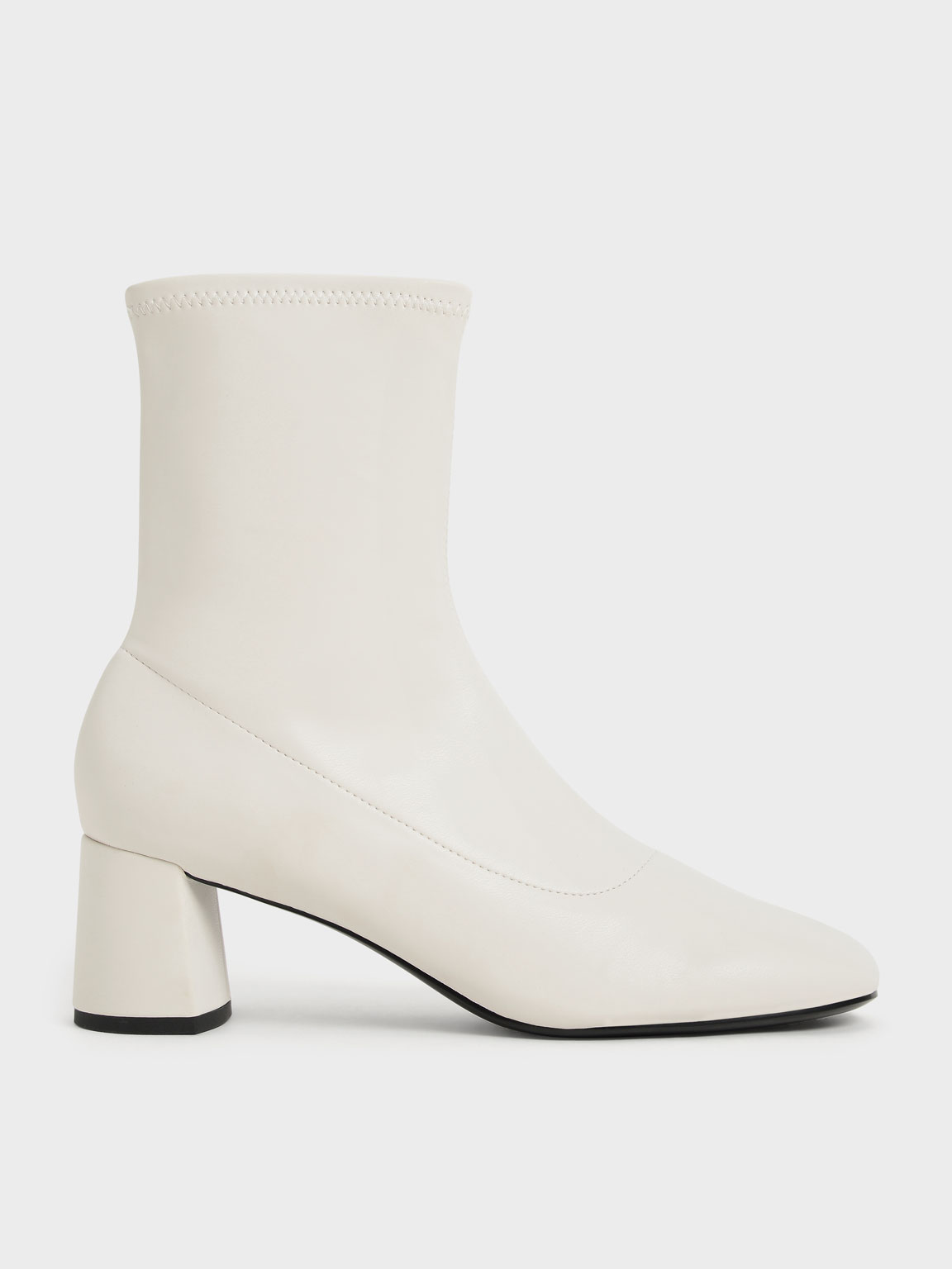 Charles & Keith - Stitch-Trim Ankle Boots