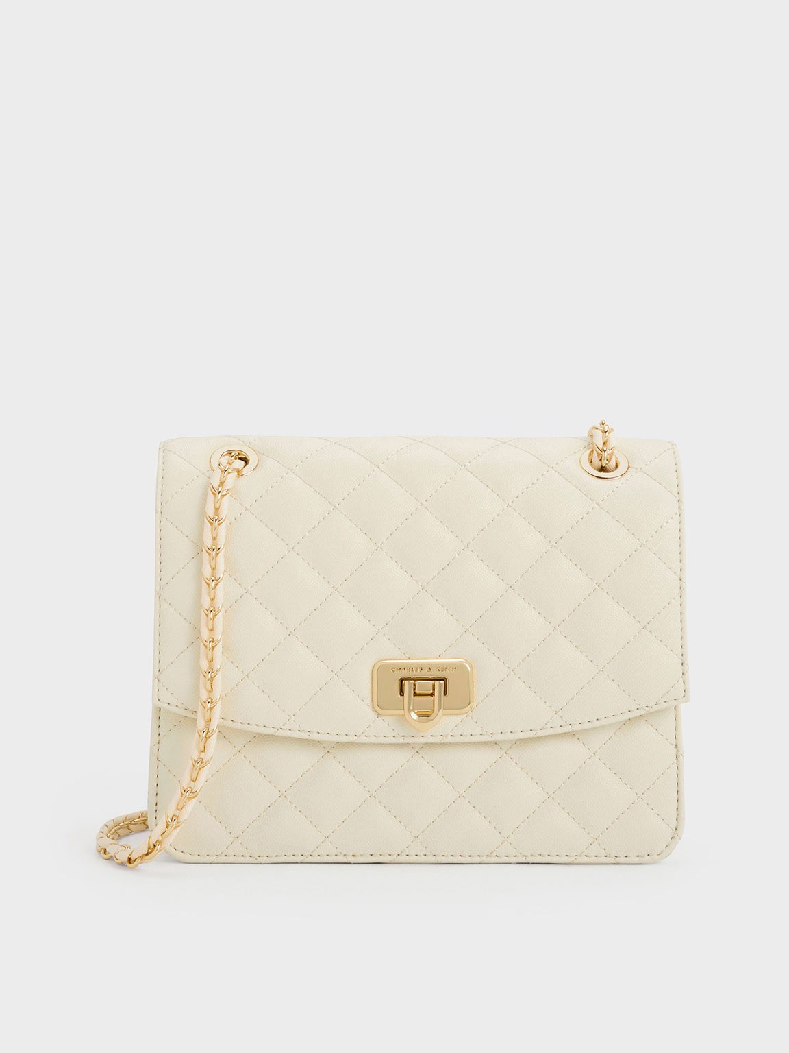 Charles & Keith - Cressida Quilted Chain Strap Bag