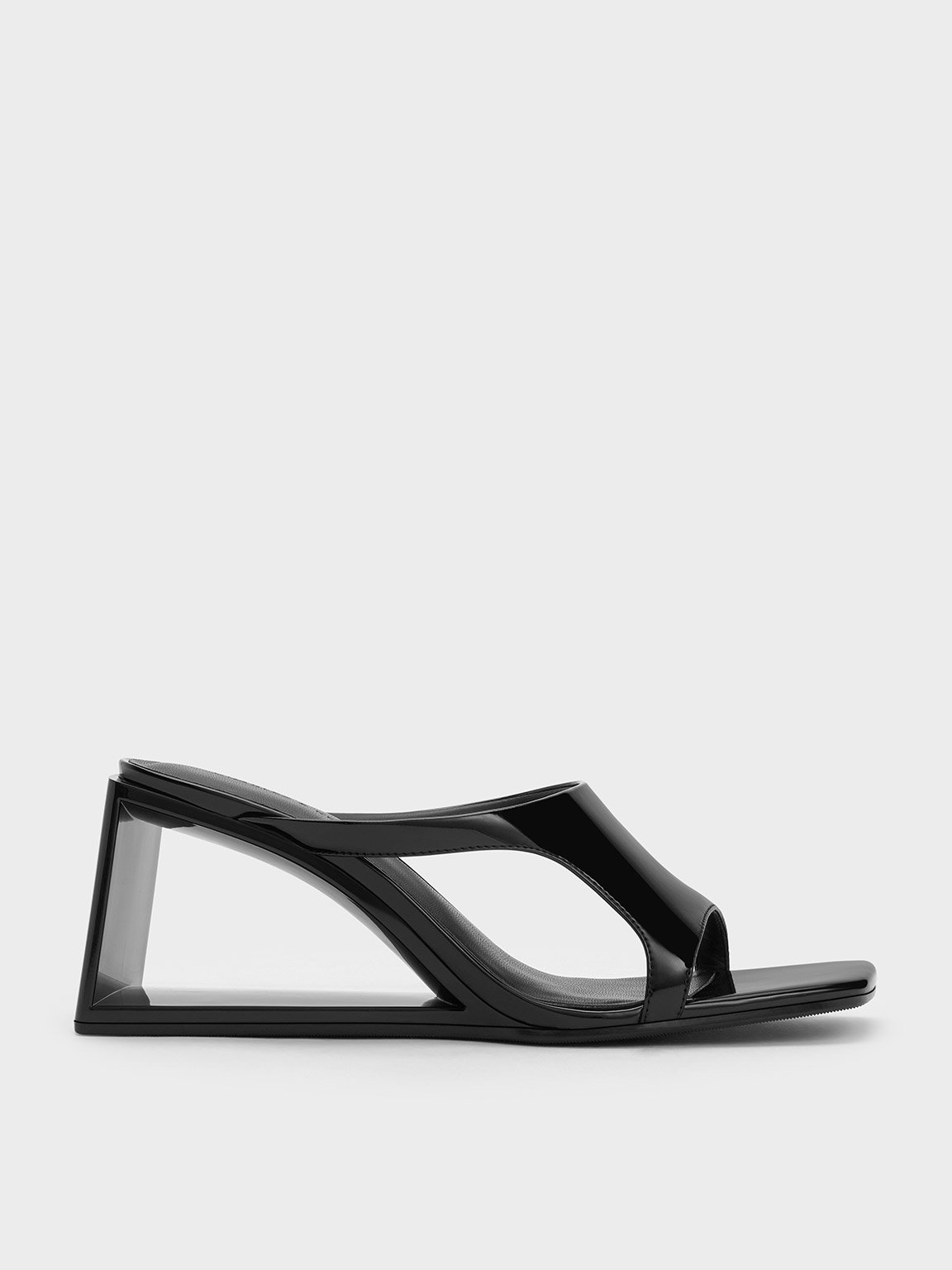 Charles & Keith - Xeli Triangle-Heel Mules