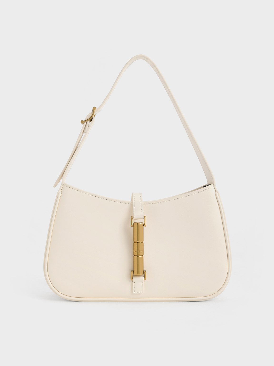 Charles & Keith - Cesia Metallic Accent Shoulder Bag