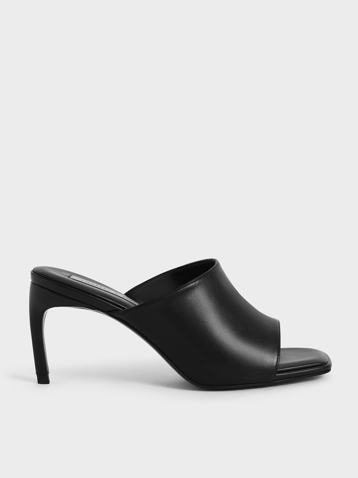 

Open Toe Curved Heel Mules