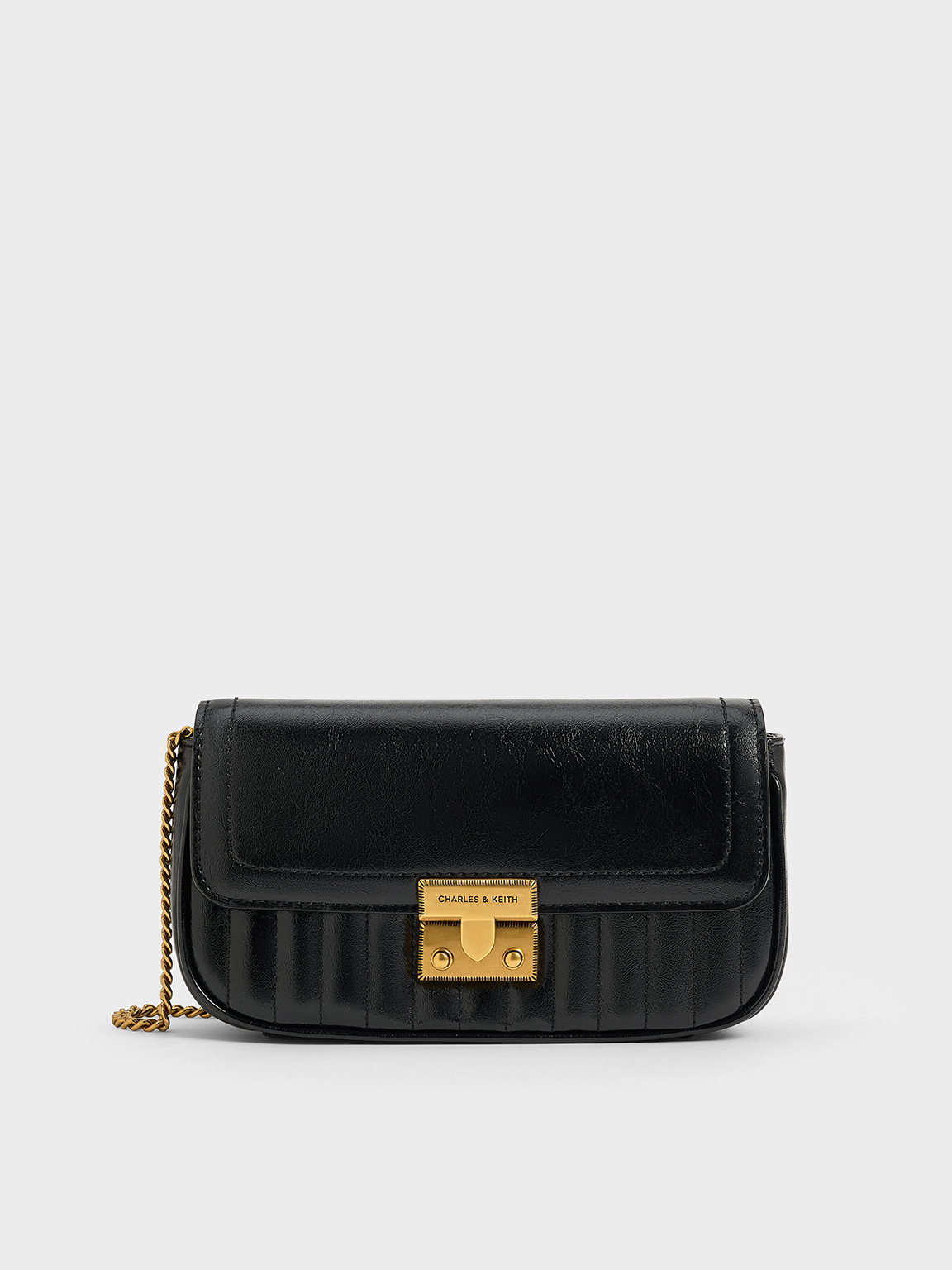 Charles & Keith - Mini Donna Crinkle-Effect Bag