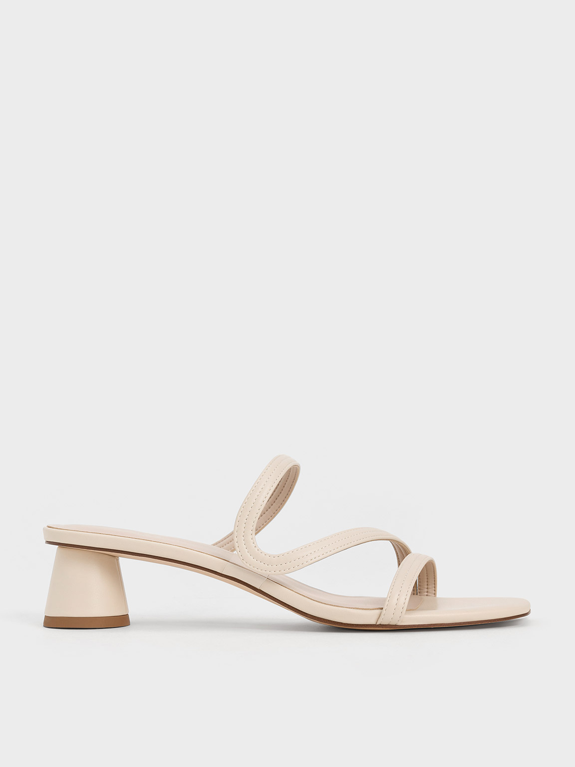 Charles & Keith - Arden Wavy Strap Mules