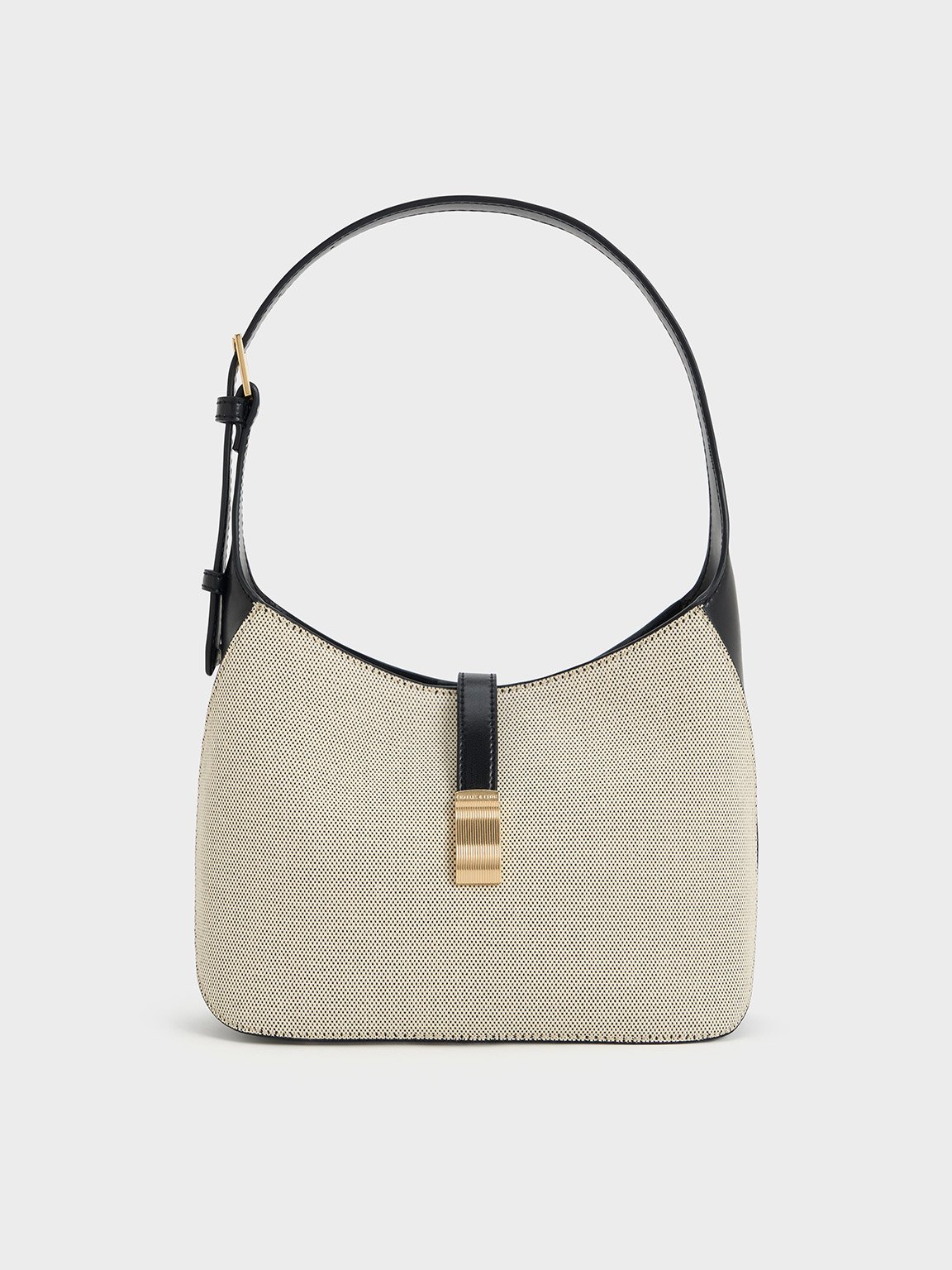 Charles & Keith - Wisteria Canvas Belted Shoulder Bag