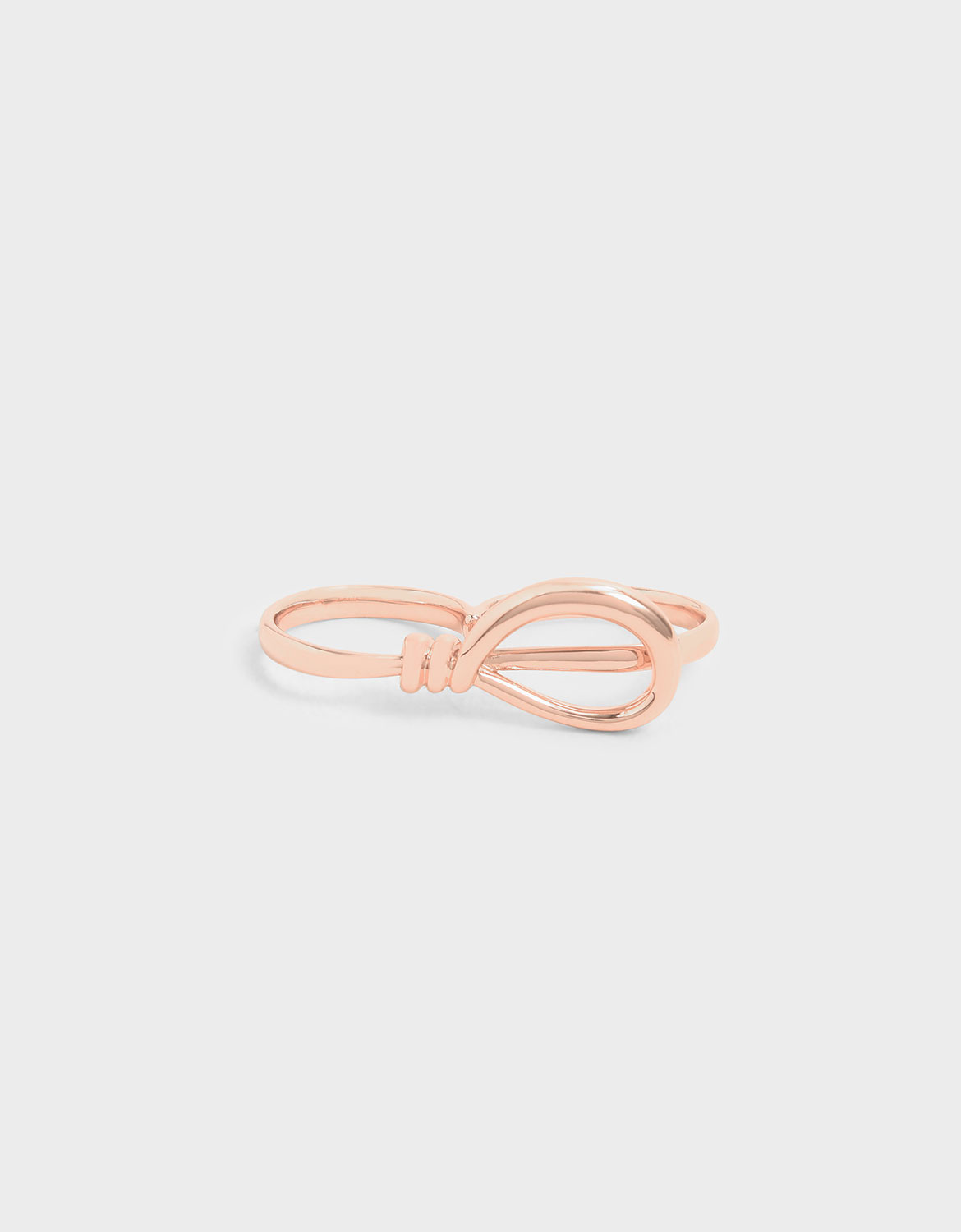 

Knotted Double Ring, Rose gold