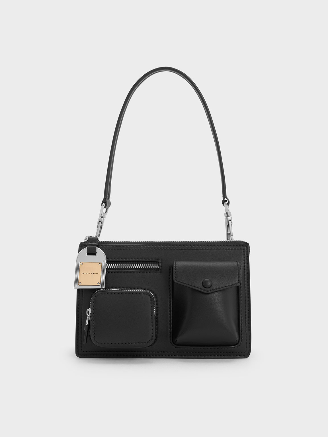 Charles & Keith - Austen Multi-Pocket Shoulder Bag