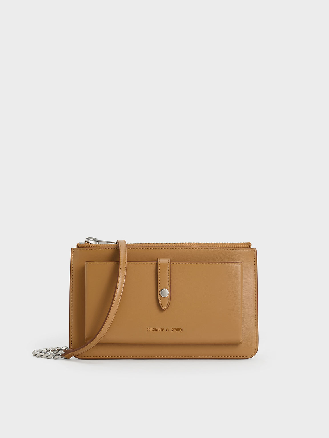 Charles & Keith - Rebel Top-Zip Long Wallet