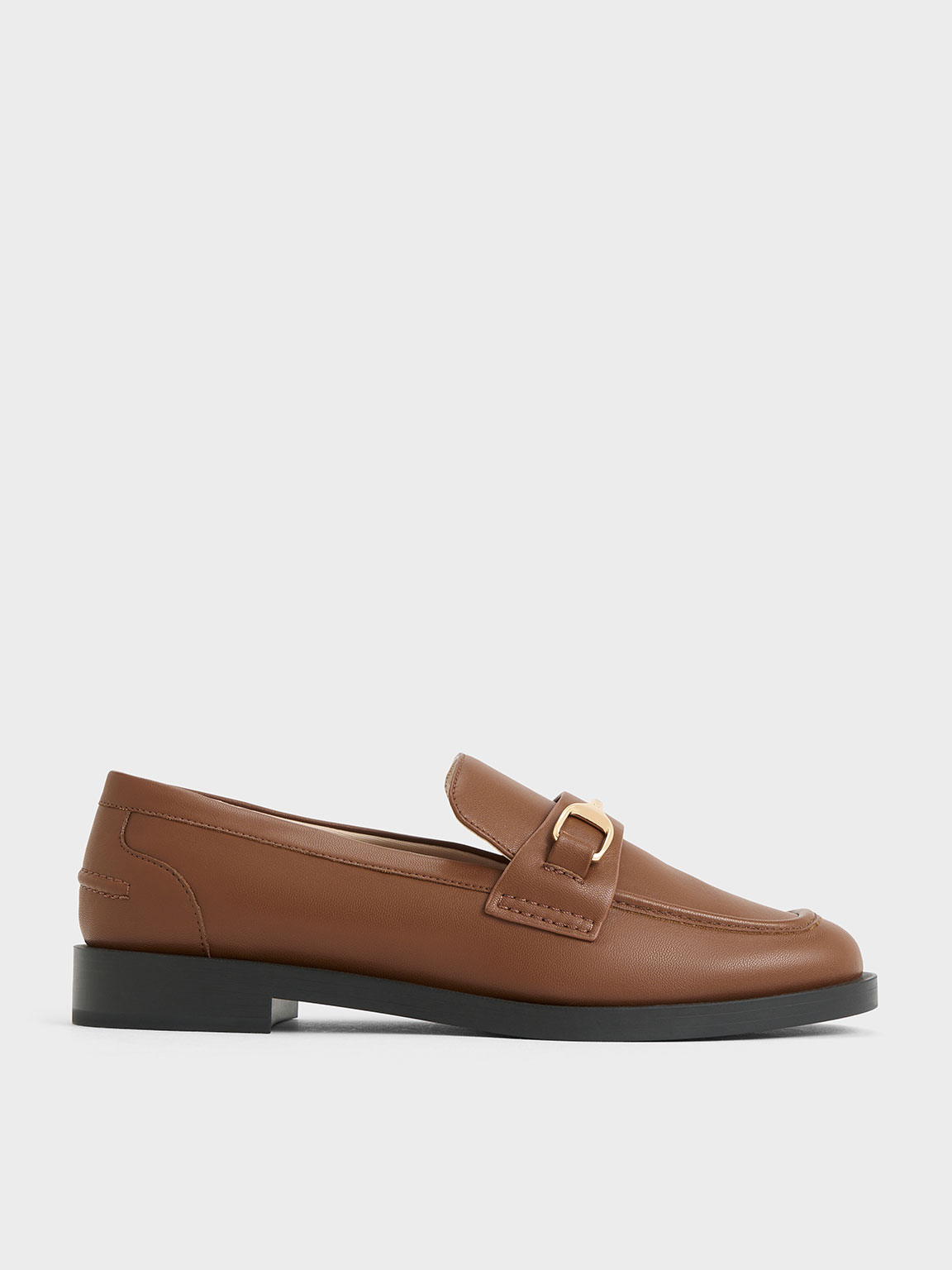 Charles & Keith - Leslie Metallic-Accent Loafers