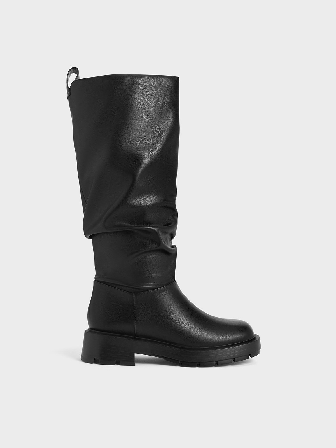 Charles & Keith - Ruched Knee-High Boots