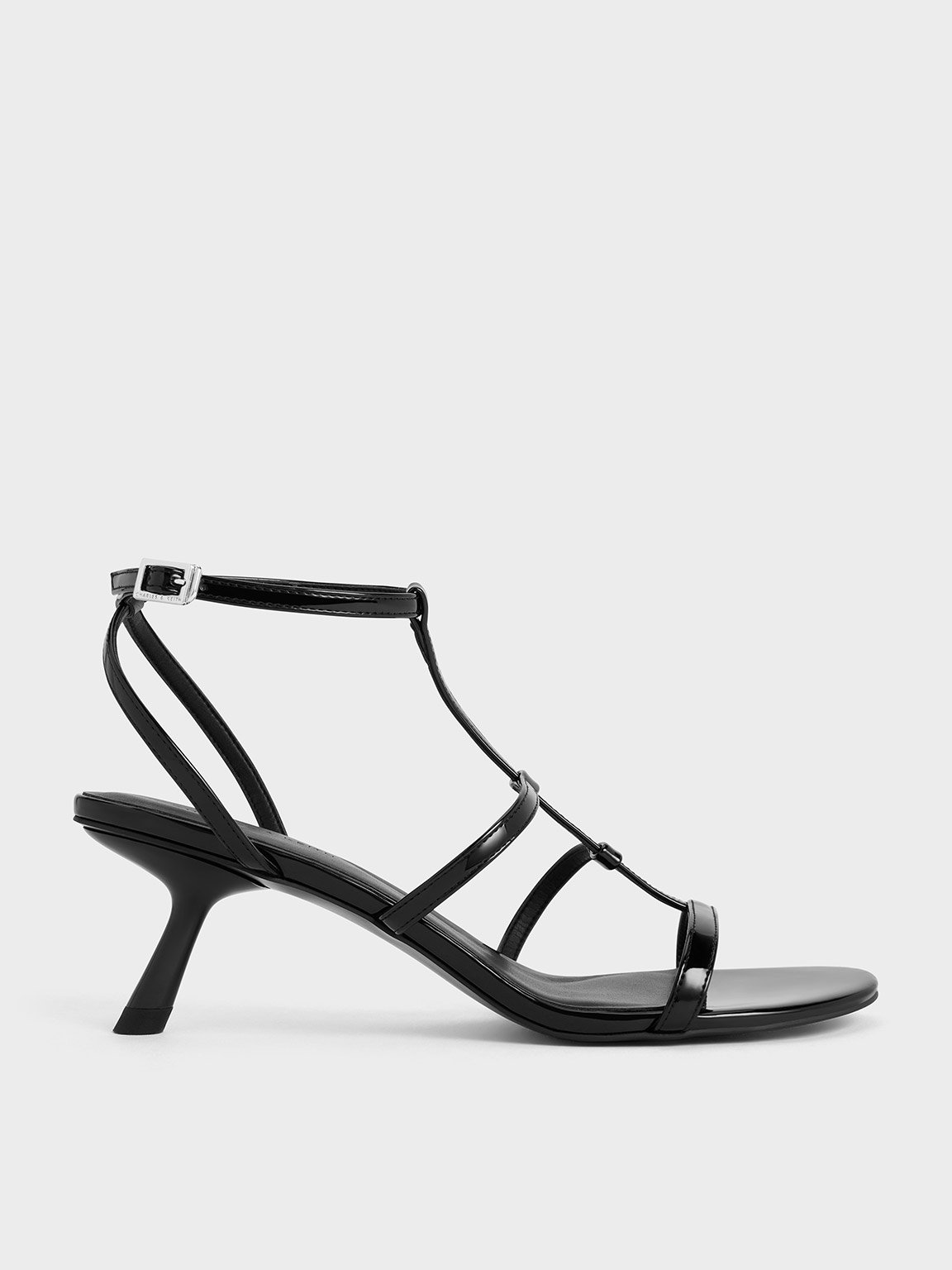 Charles & Keith - Clara Asymmetric T-Bar Sandals