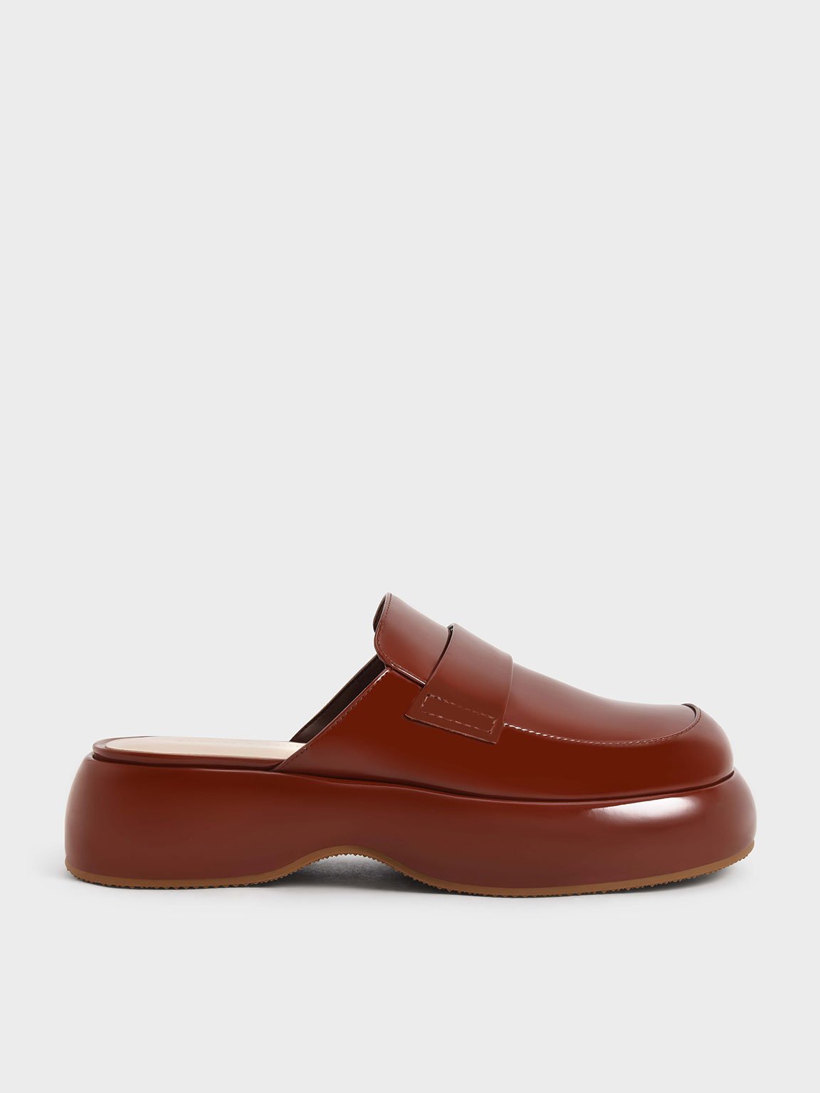 

Rory Patent Platform Penny Loafer Mules