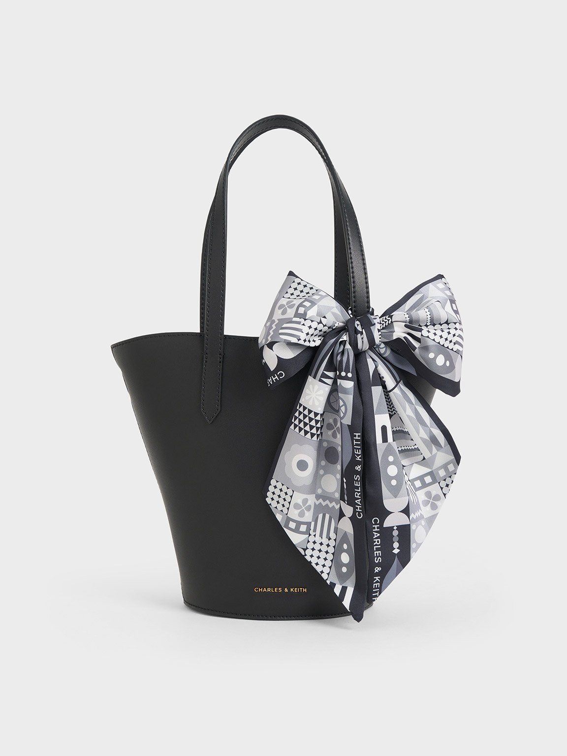 Charles & Keith - Sianna Scarf-Print Tote Bag