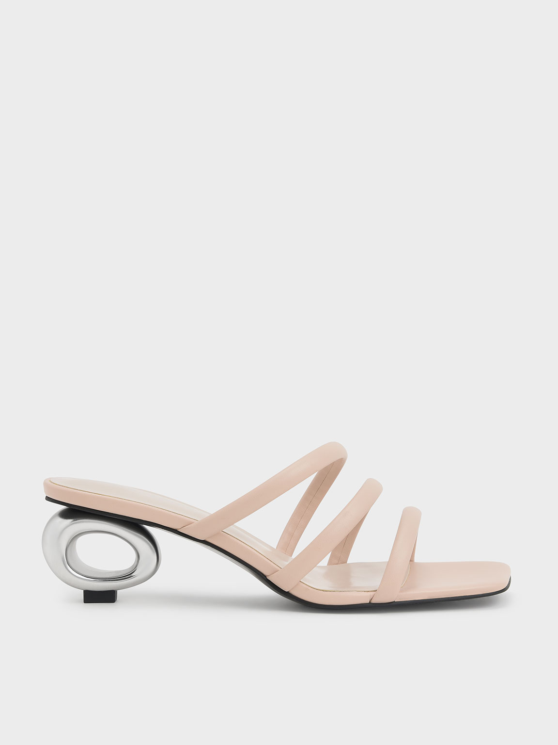 

Sculptural Heel Tubular Mules