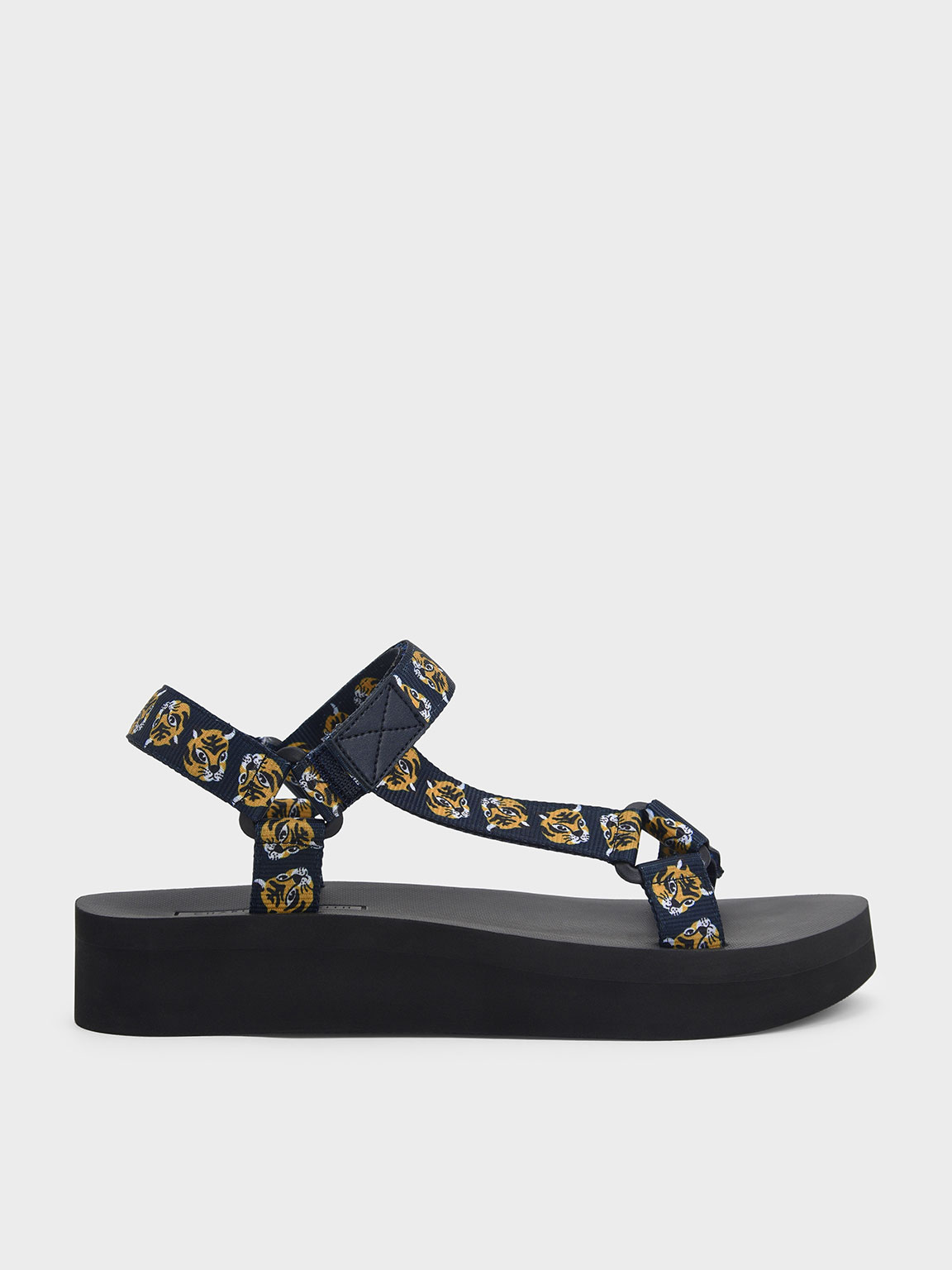 

Drew Tiger-Print Sports Sandals