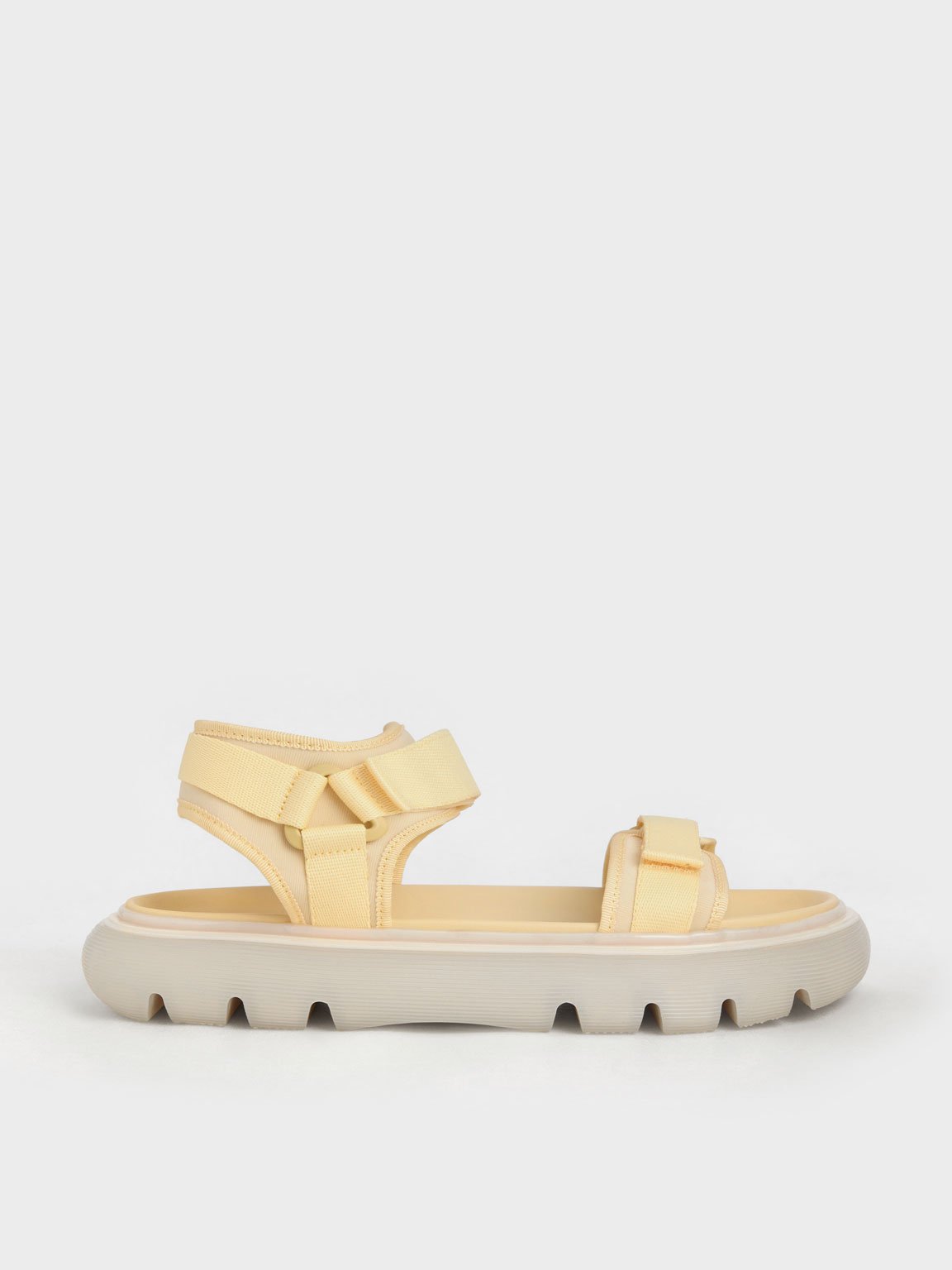 Charles & Keith - Recycled Polyester Velcro-Strap Sports Sandals