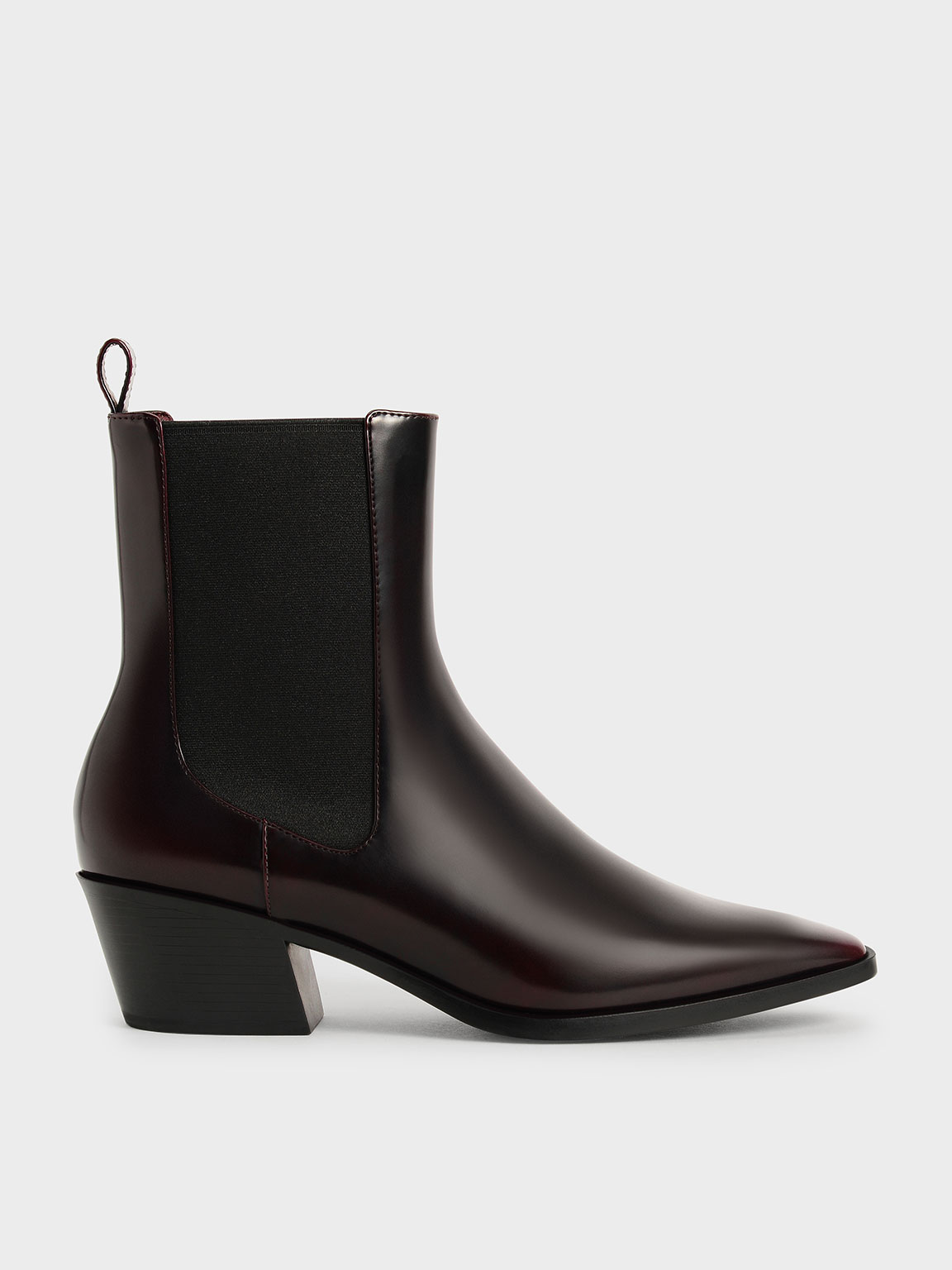 

Slanted Heel Chelsea Boots