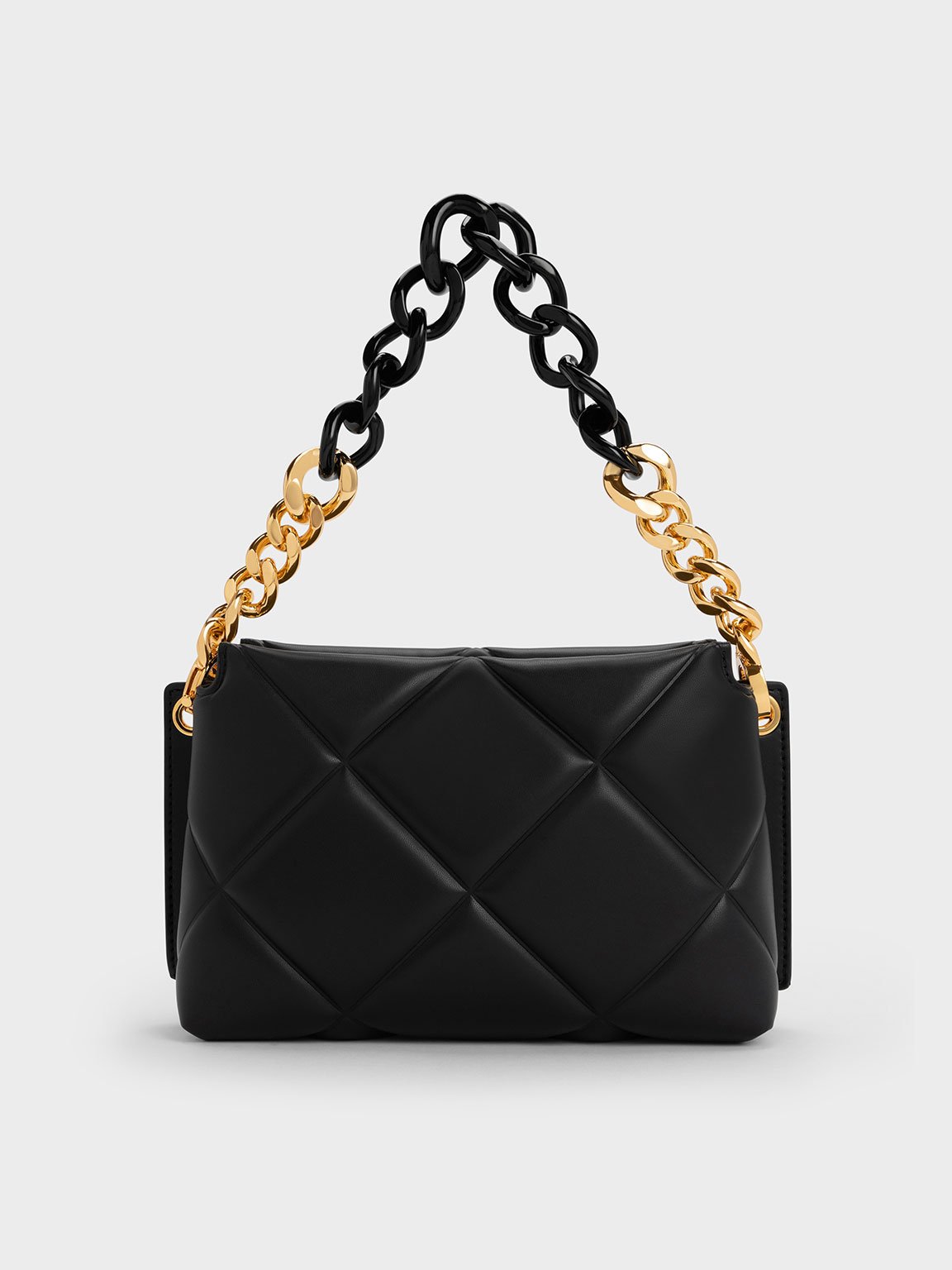 Charles & Keith - Danika Chunky Chain Padded Bag