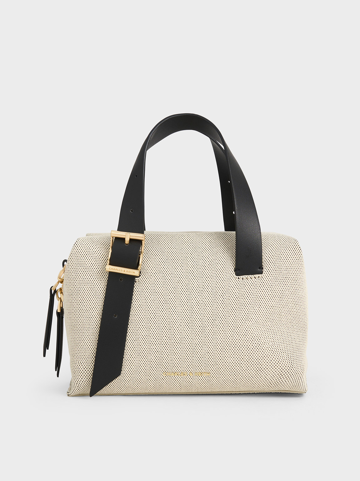 Charles & Keith - Marceline Canvas Bowling Bag