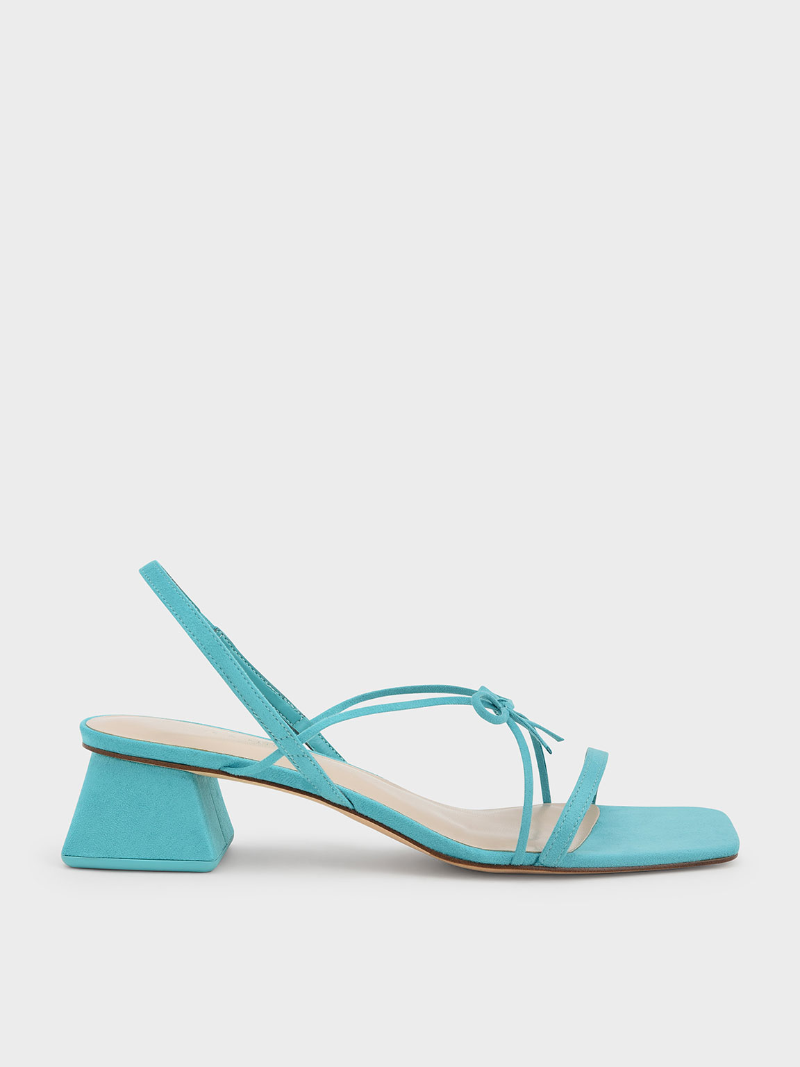 

Strappy Bow Textured Slingback Sandals