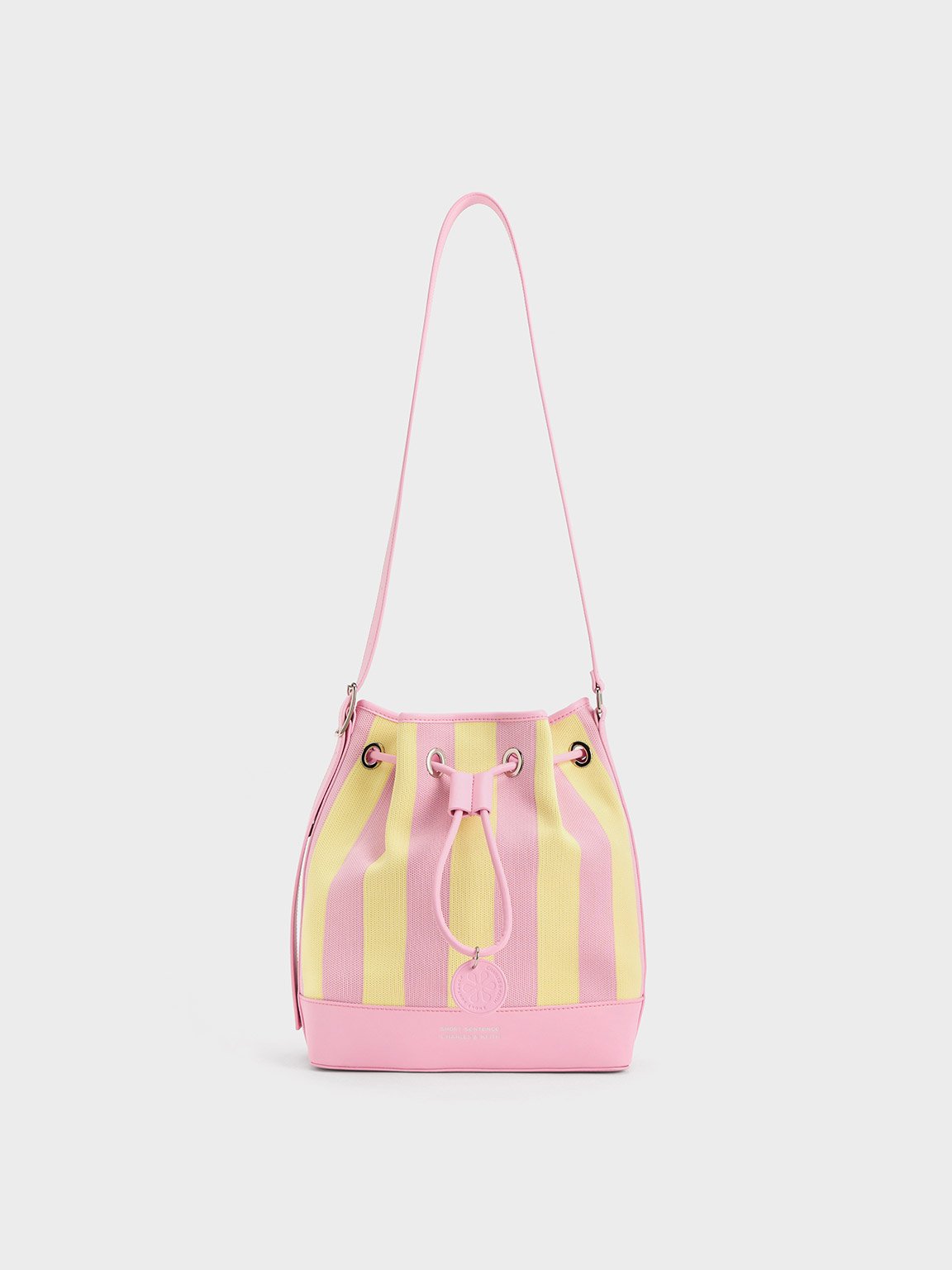 Charles & Keith - Striped Bucket Bag