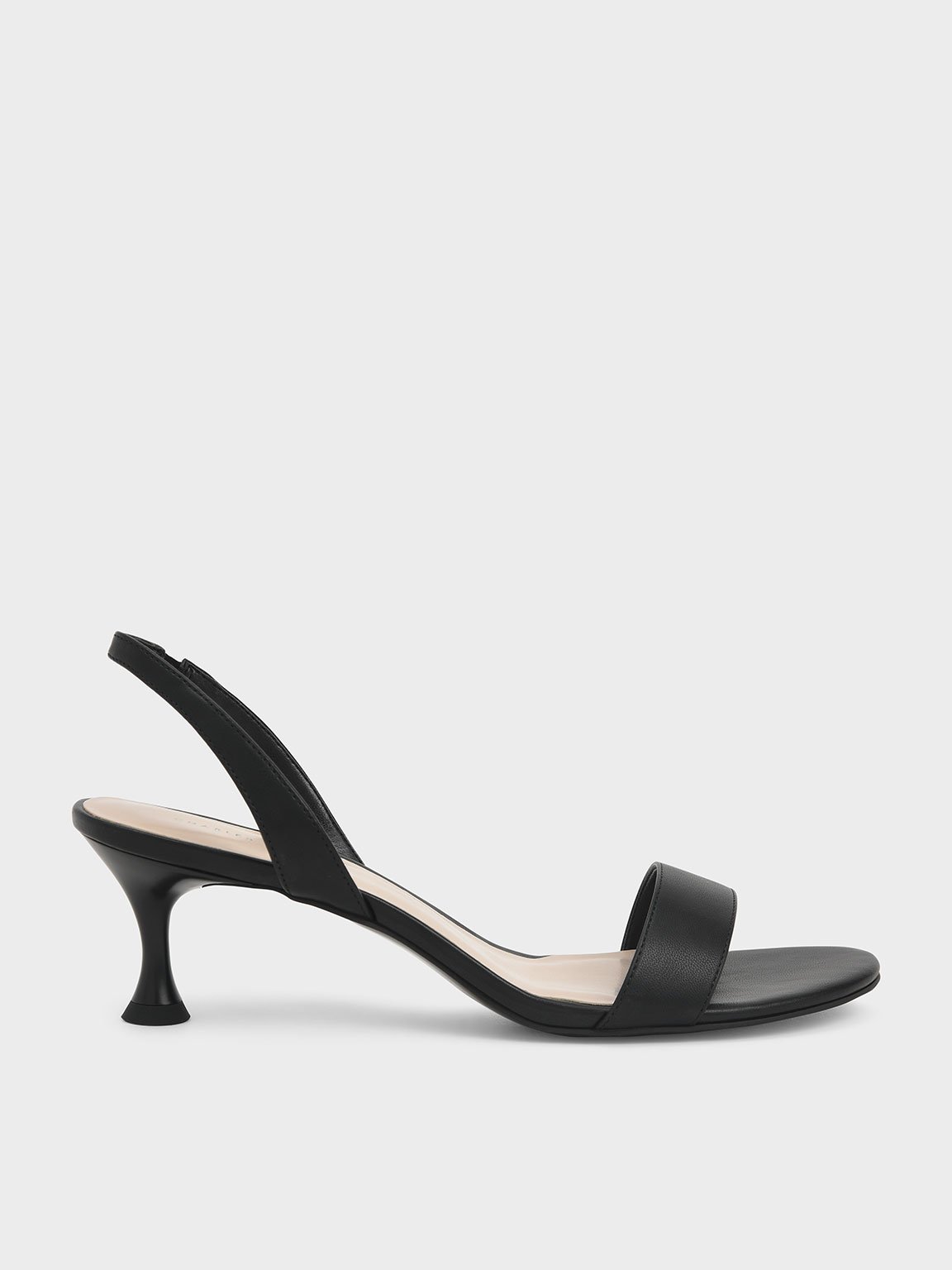 

Sculptural Heel Slingback Sandals