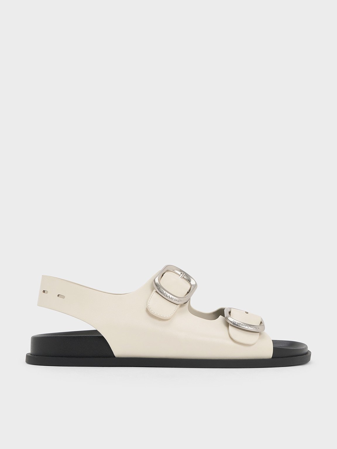 Charles & Keith - Buckled Double-Strap Slingback Sandals