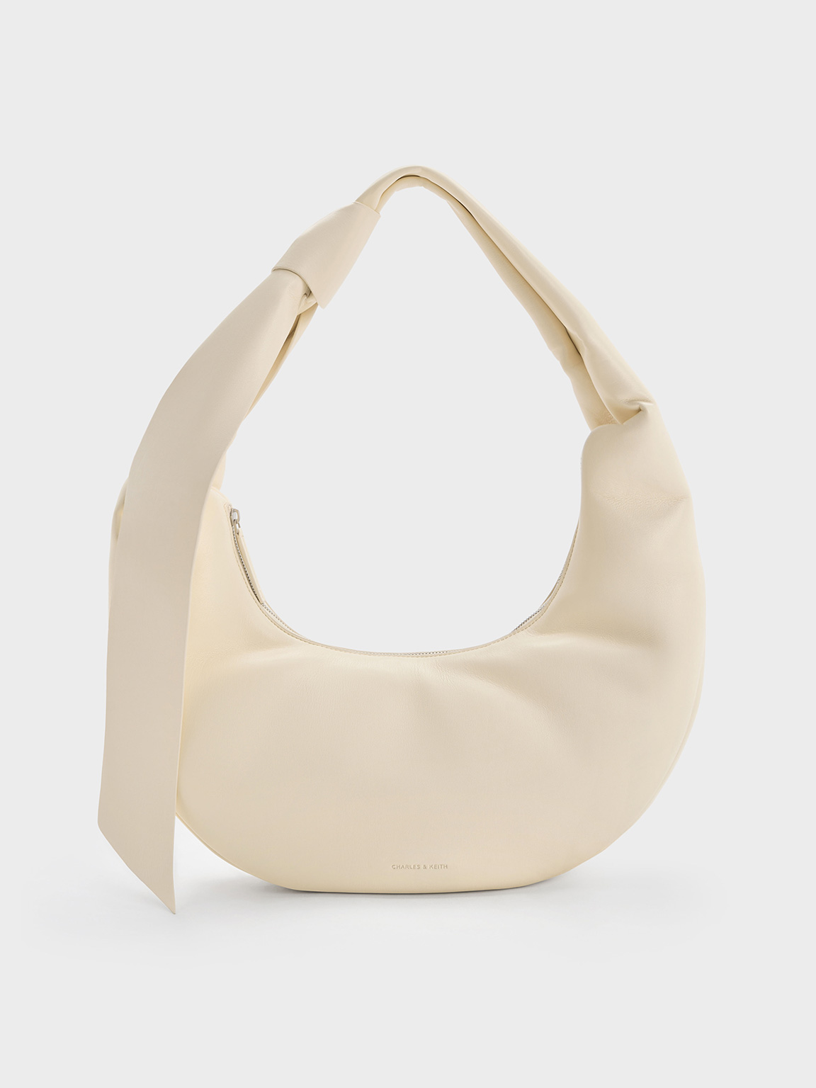 Charles & Keith - Toni Knotted Crescent Hobo Bag