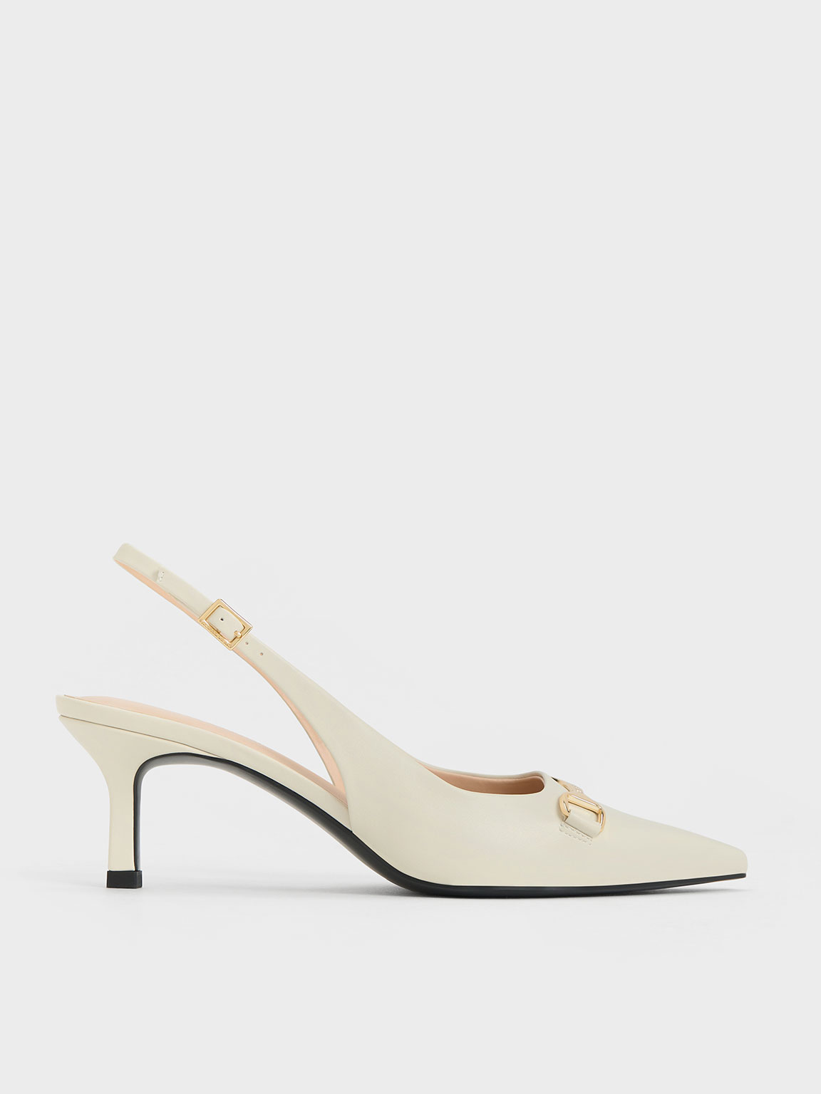 Charles & Keith - Leslie Metallic-Accent Slingback Pumps