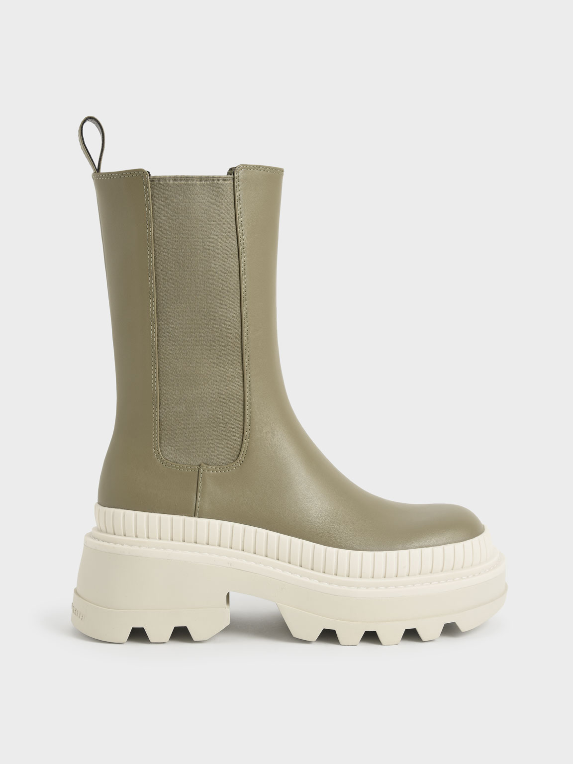 

Rhys Chelsea Calf Boots, Olive