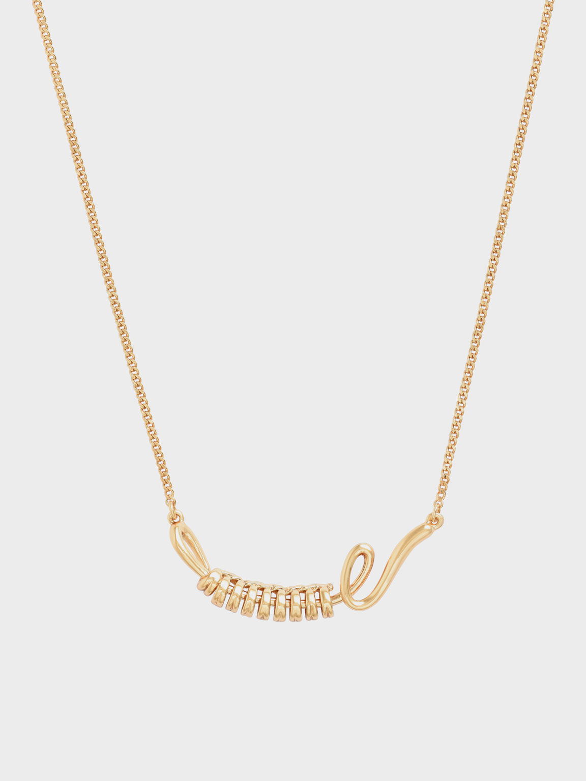 

Twist Princess Necklace, Brush gold