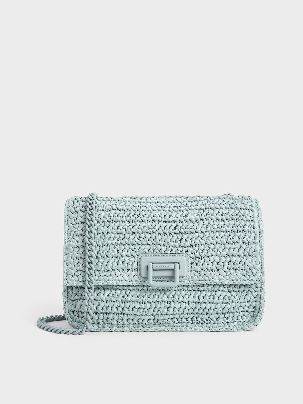 Charles & Keith - Neva Woven Chain-Handle Shoulder Bag