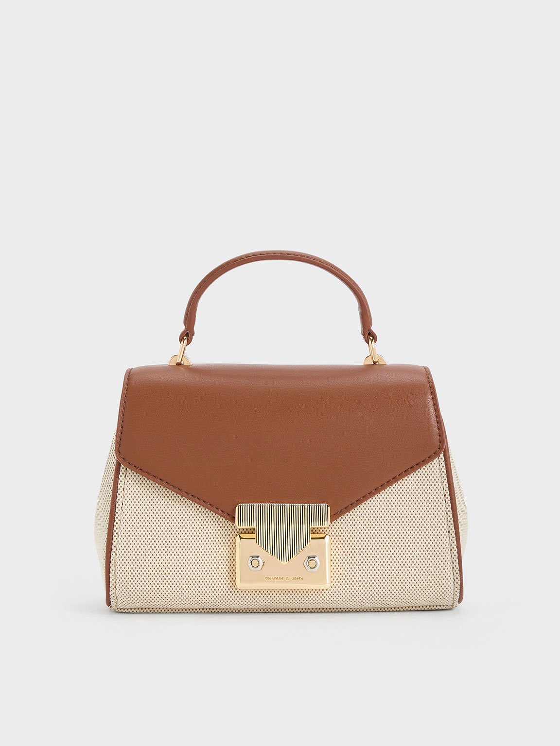 Charles & Keith - Eudora Canvas Top Handle Bag