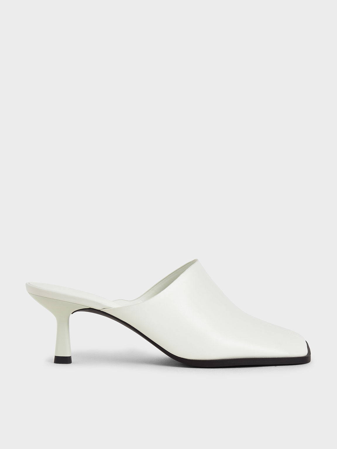 

Covered Mules, White