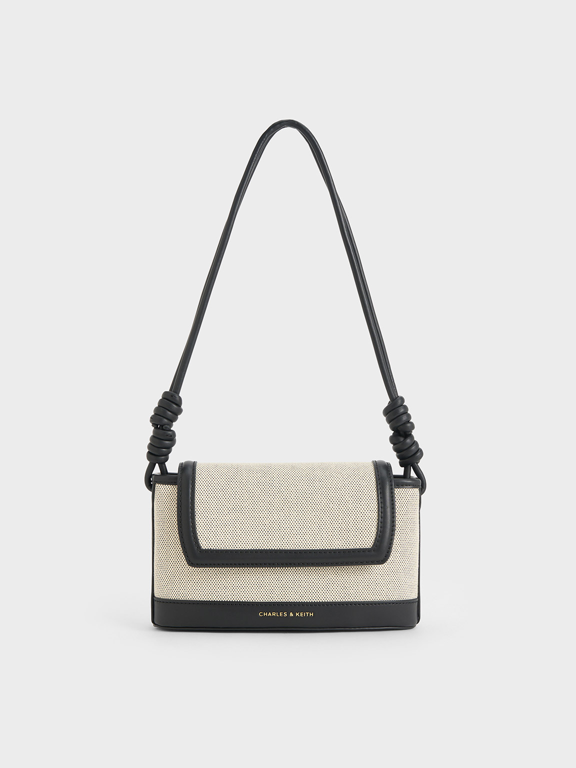 Charles & Keith - Sabine Canvas Knotted-Strap Bag