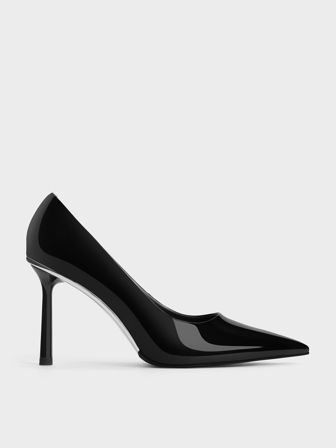 Charles & Keith - Patent Pointed-Toe Stiletto Heels