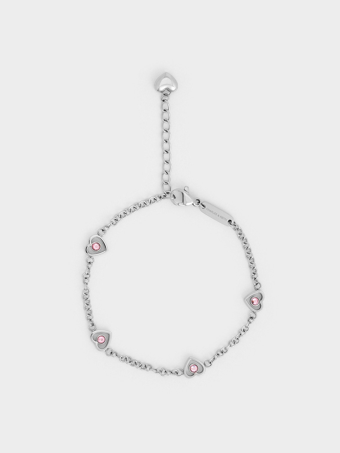 Charles & Keith - Malorie Heart Crystal Bracelet