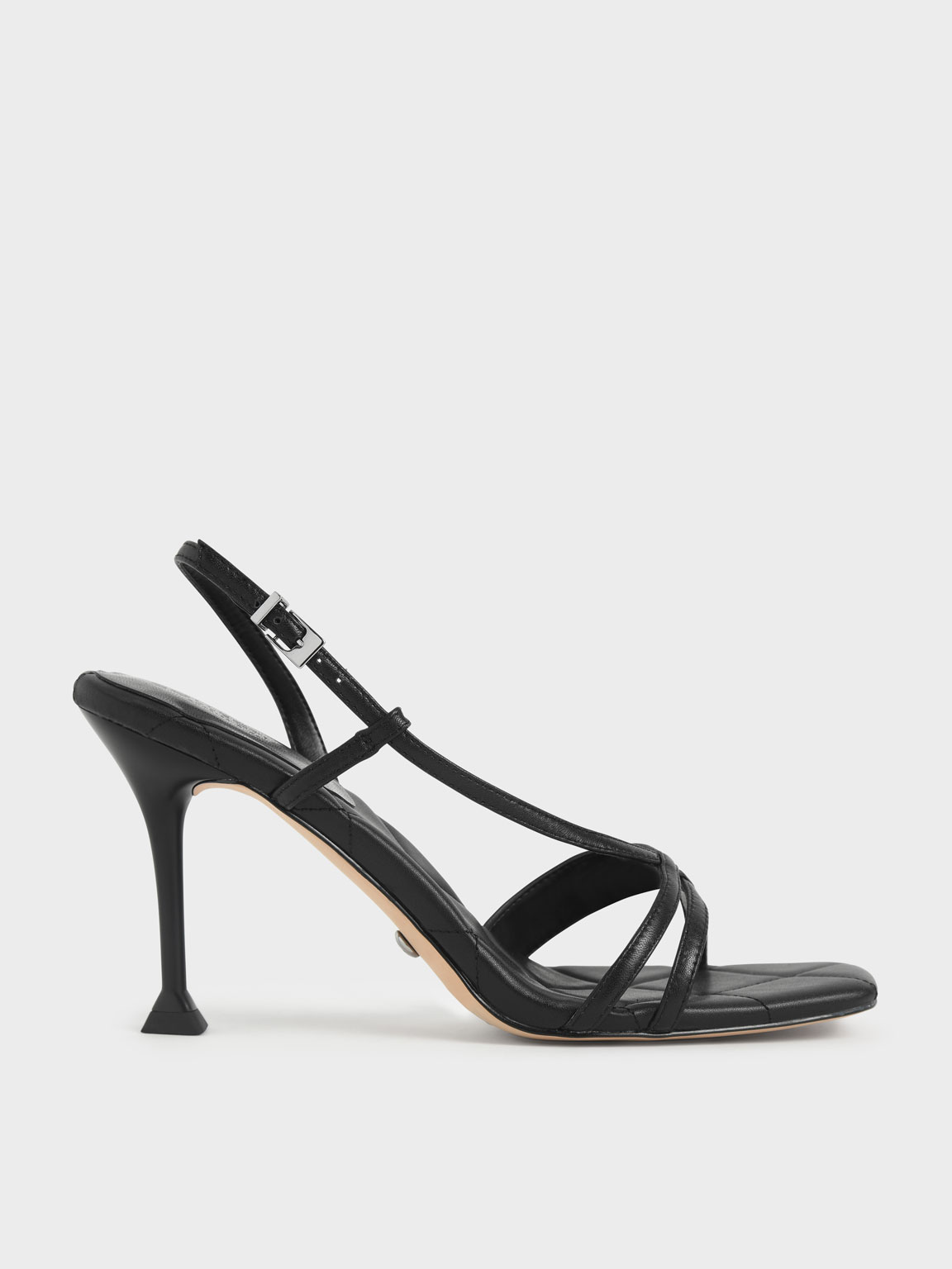 

Leather Sculptural Heel Sandals