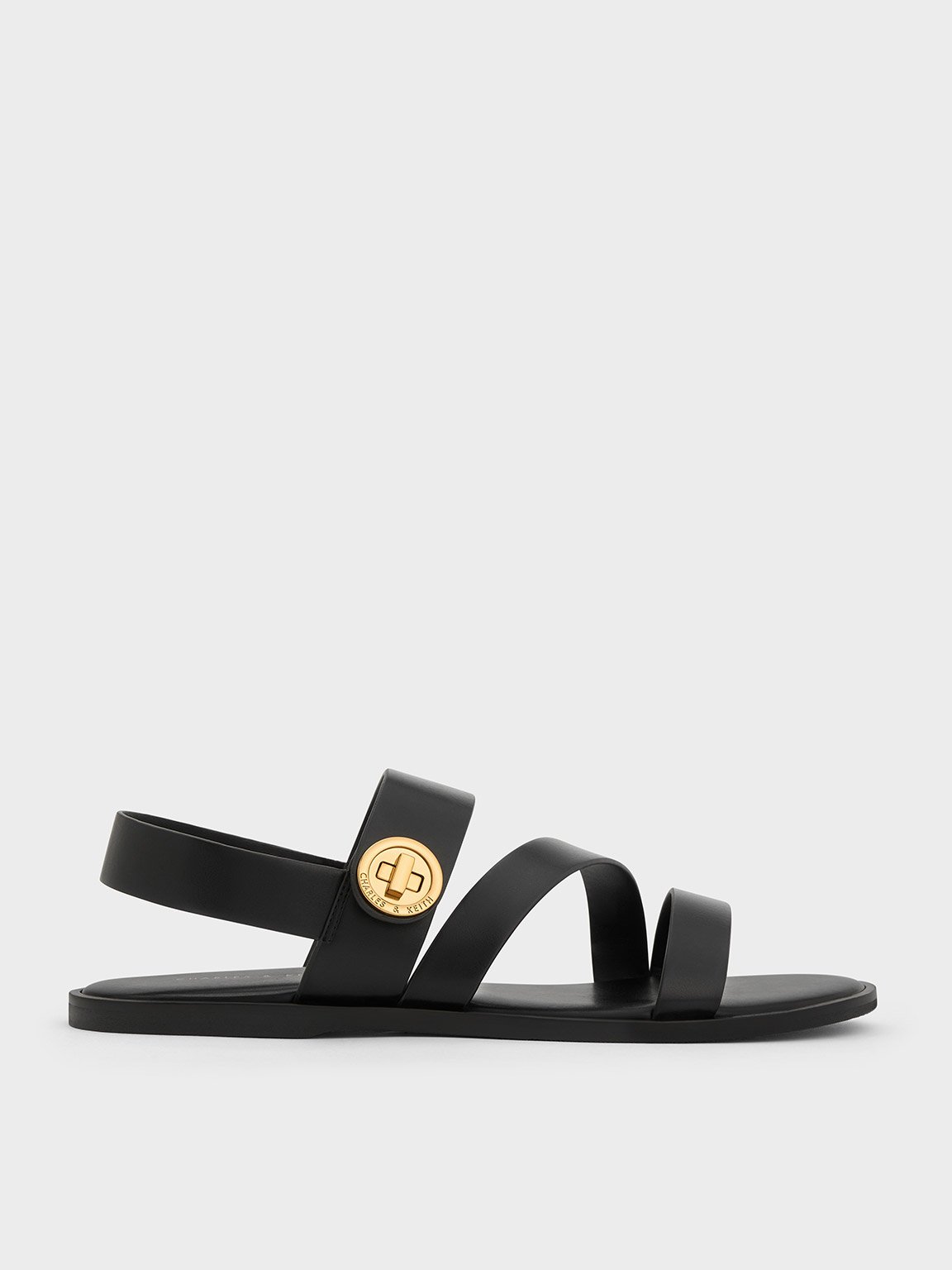 Charles & Keith - Yara Turn Lock Strappy Sandals