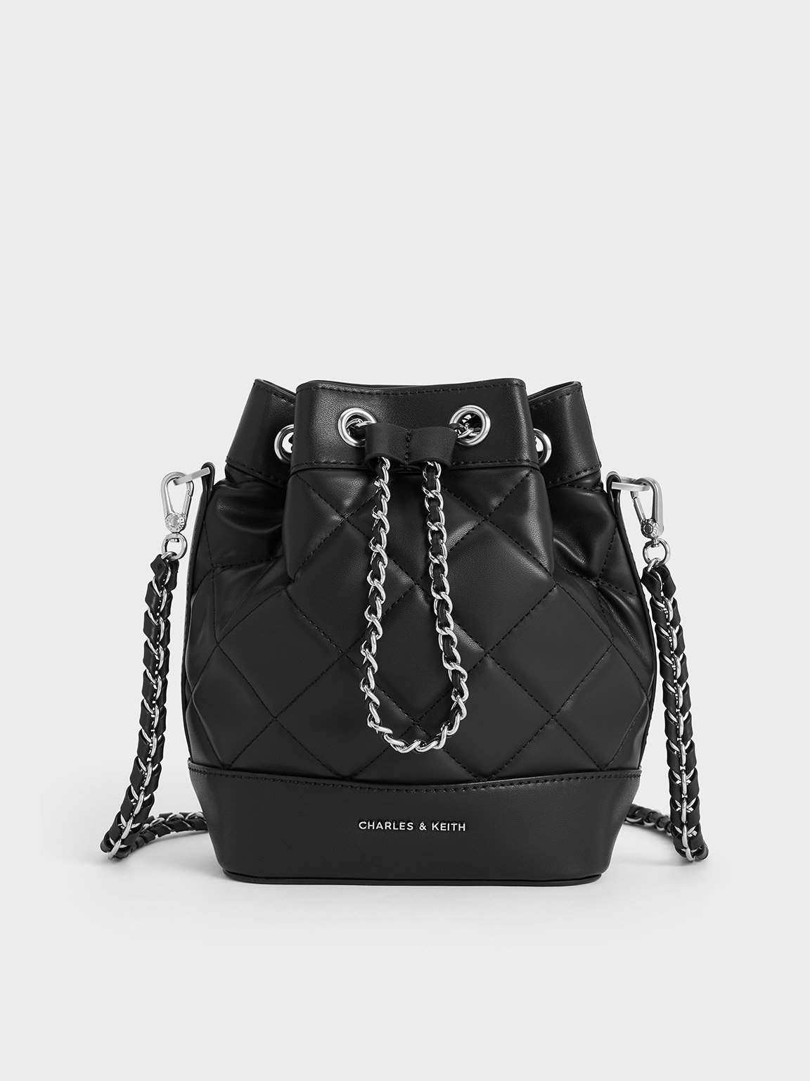 Charles & Keith - Quilted Two-Way Bucket Bag