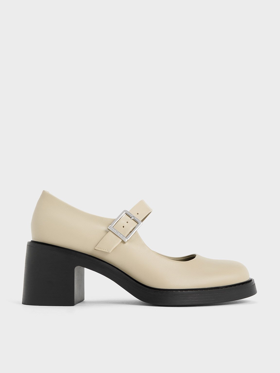 Charles & Keith - Hester Mary Jane Block-Heel Pumps