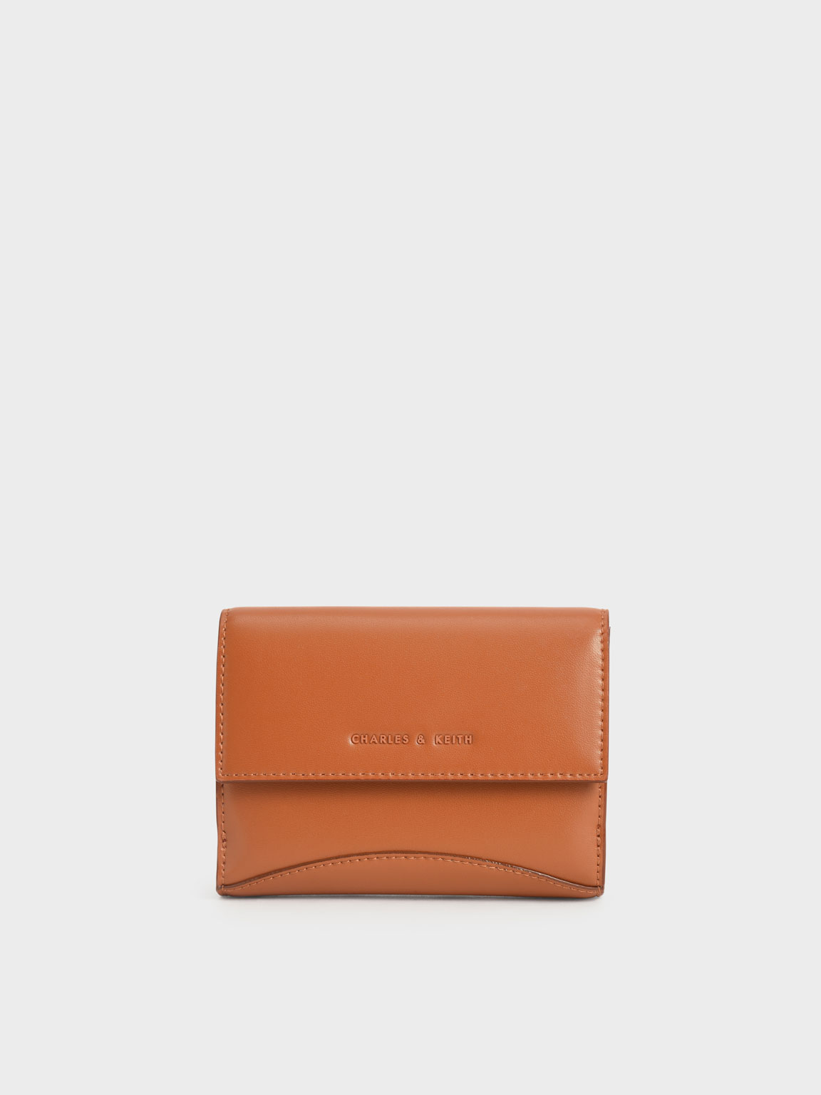 

Snap Button Mini Short Wallet, Cognac