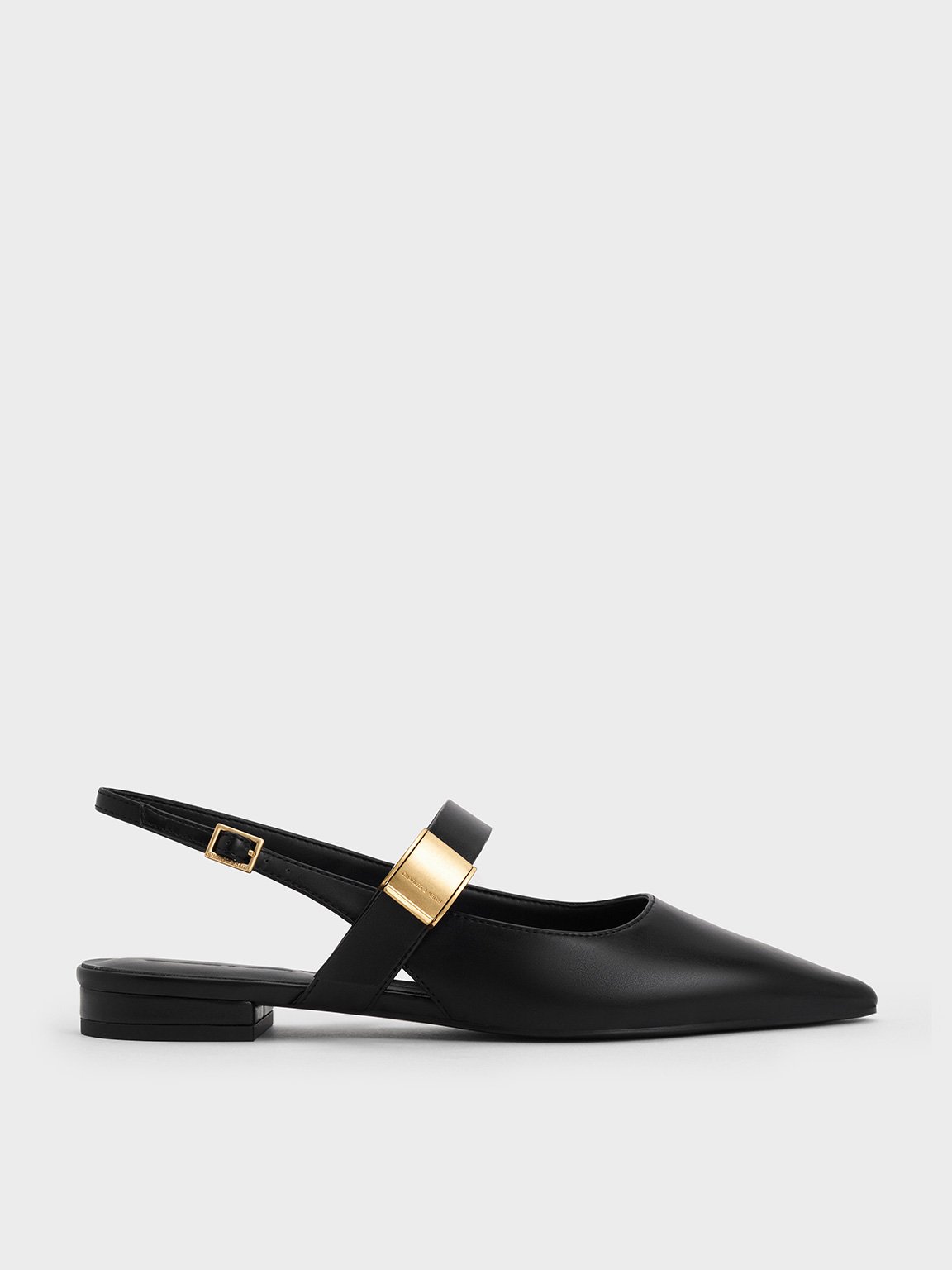 Charles & Keith - Yvette Pointed-Toe Mary Jane Flats