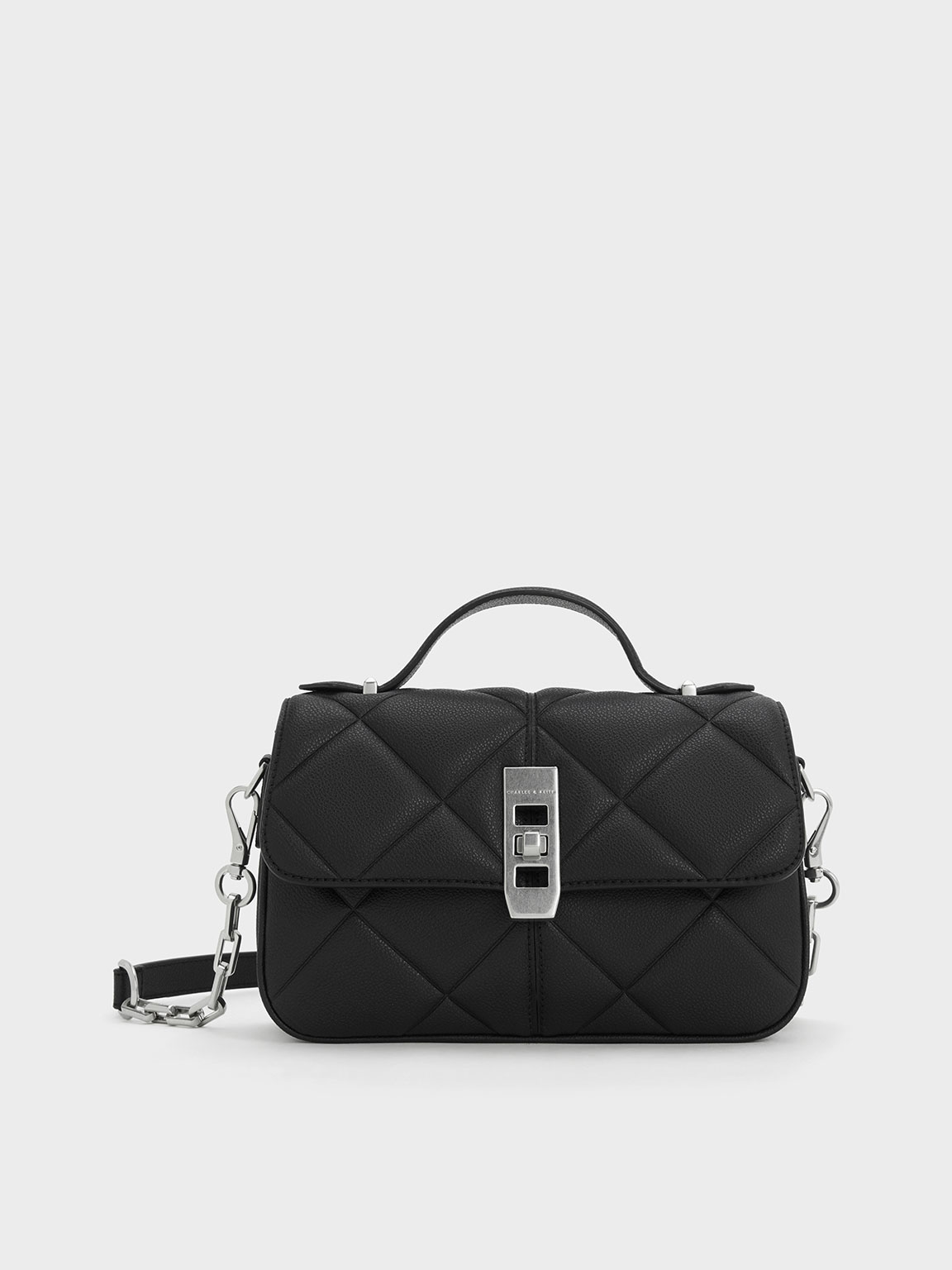 Charles & Keith - Anwen Quilted Top Handle Bag