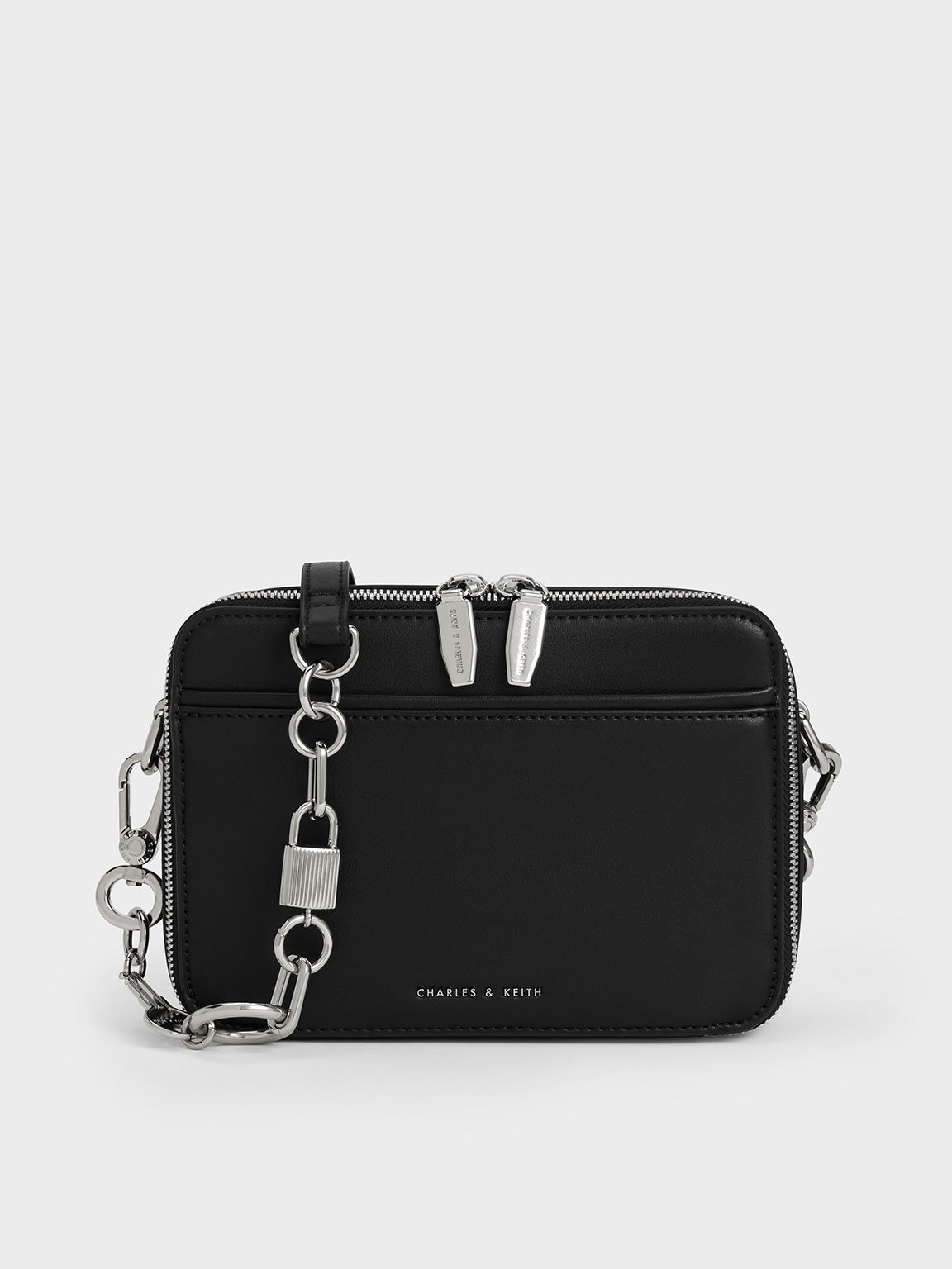 Charles & Keith - Lock & Key Chain Handle Bag