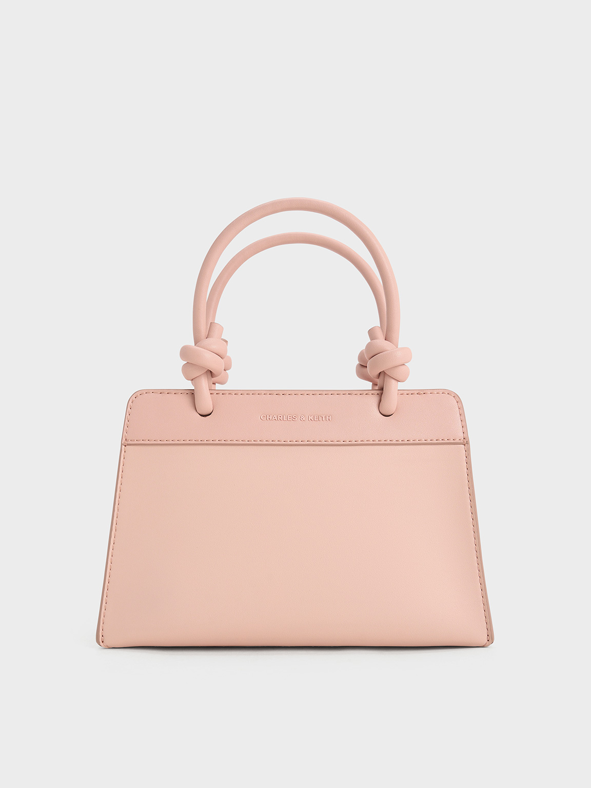 Charles & Keith - Sabine Knotted-Handle Trapeze Tote Bag